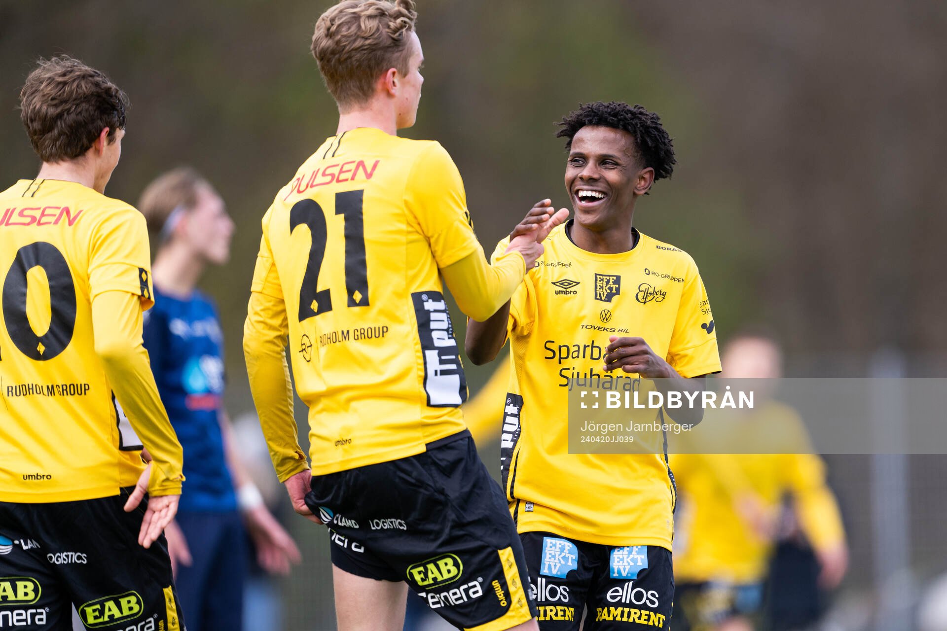 Elfsborgs Karl Ivarsson Persson jublar med Isak Edman