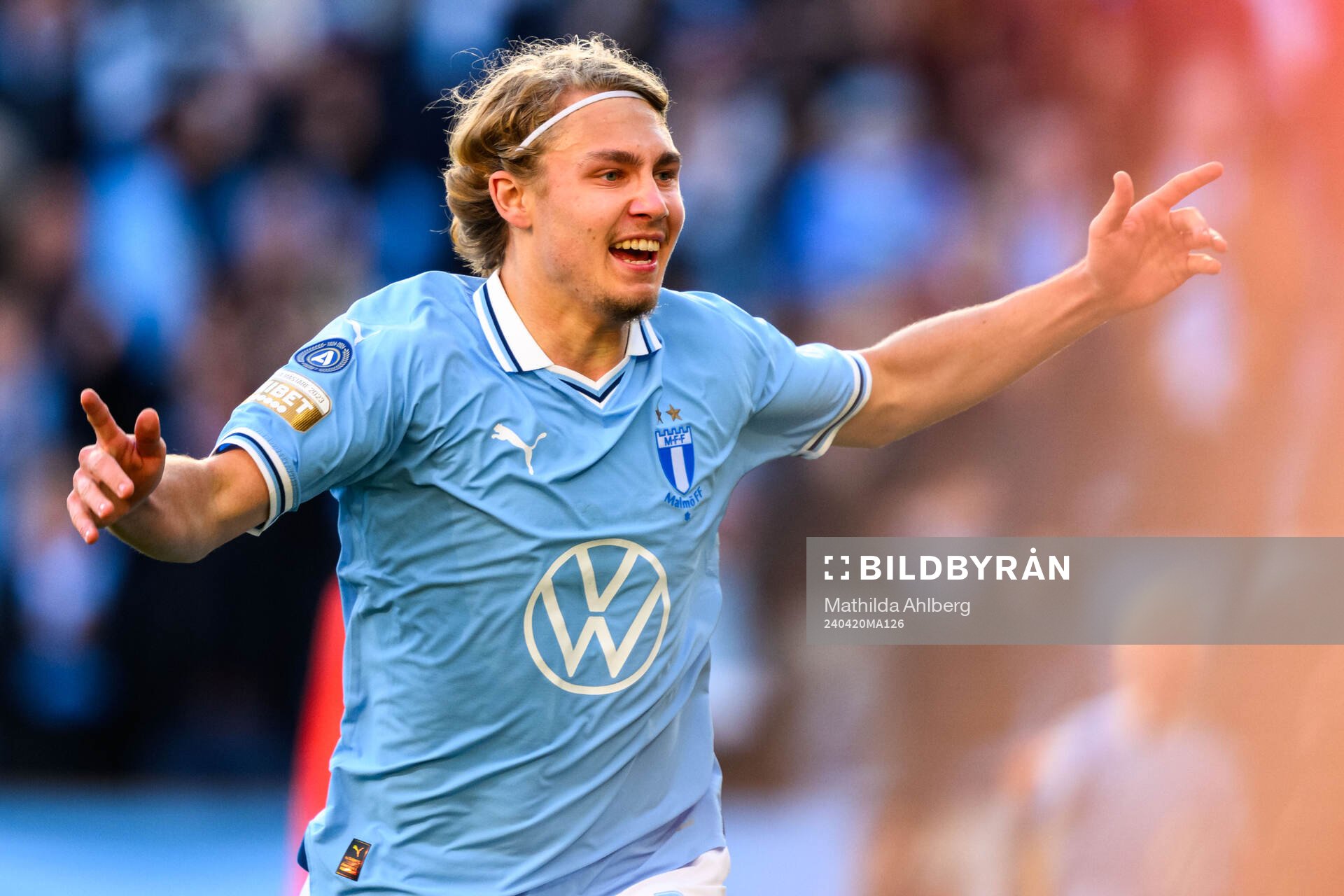 under fotbollsmatchen i Allsvenskan mellan Malmö FF och