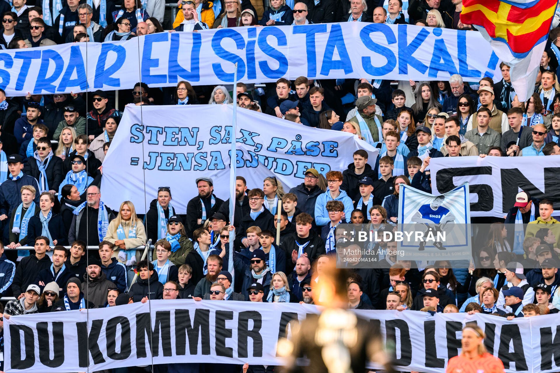 under fotbollsmatchen i Allsvenskan mellan Malmö FF och