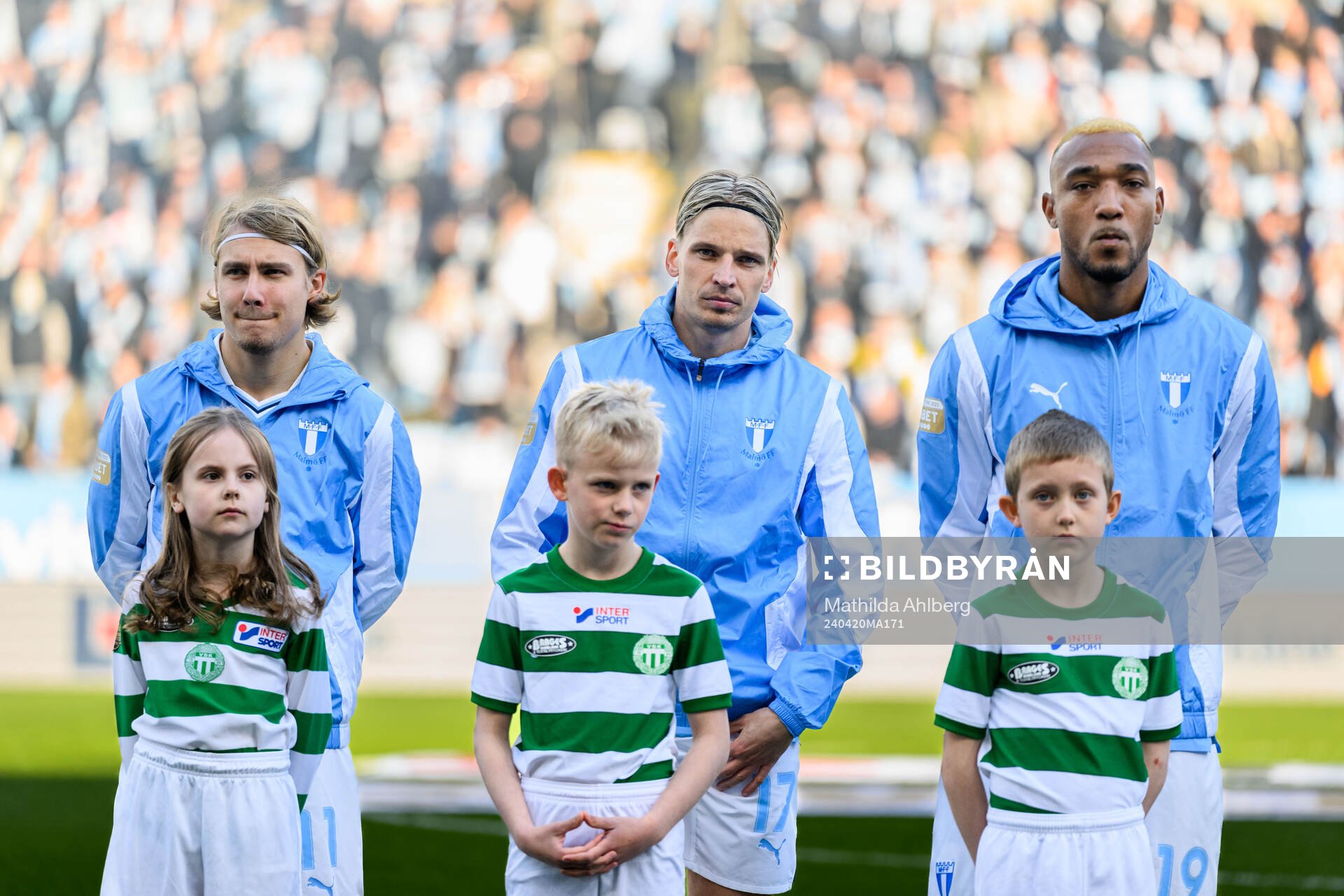 Malmö FFs Sebastian Nanasi, Jens Stryger Larsen och Derek