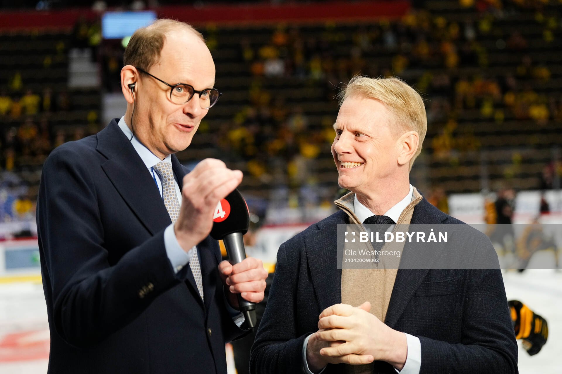 Tv4’s Lasse Granqvist och Niklas Wikegård