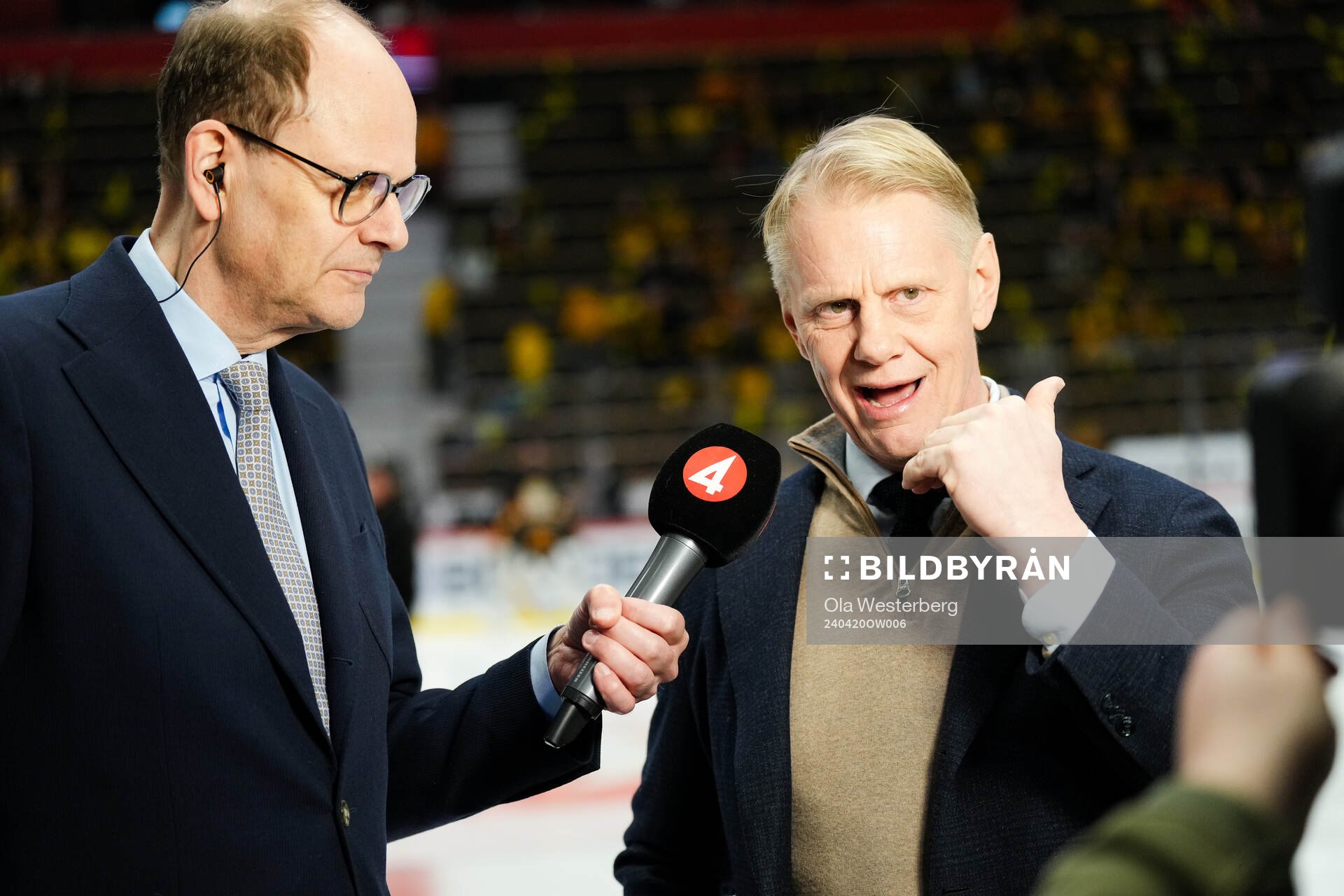 Tv4’s Lasse Granqvist och Niklas Wikegård