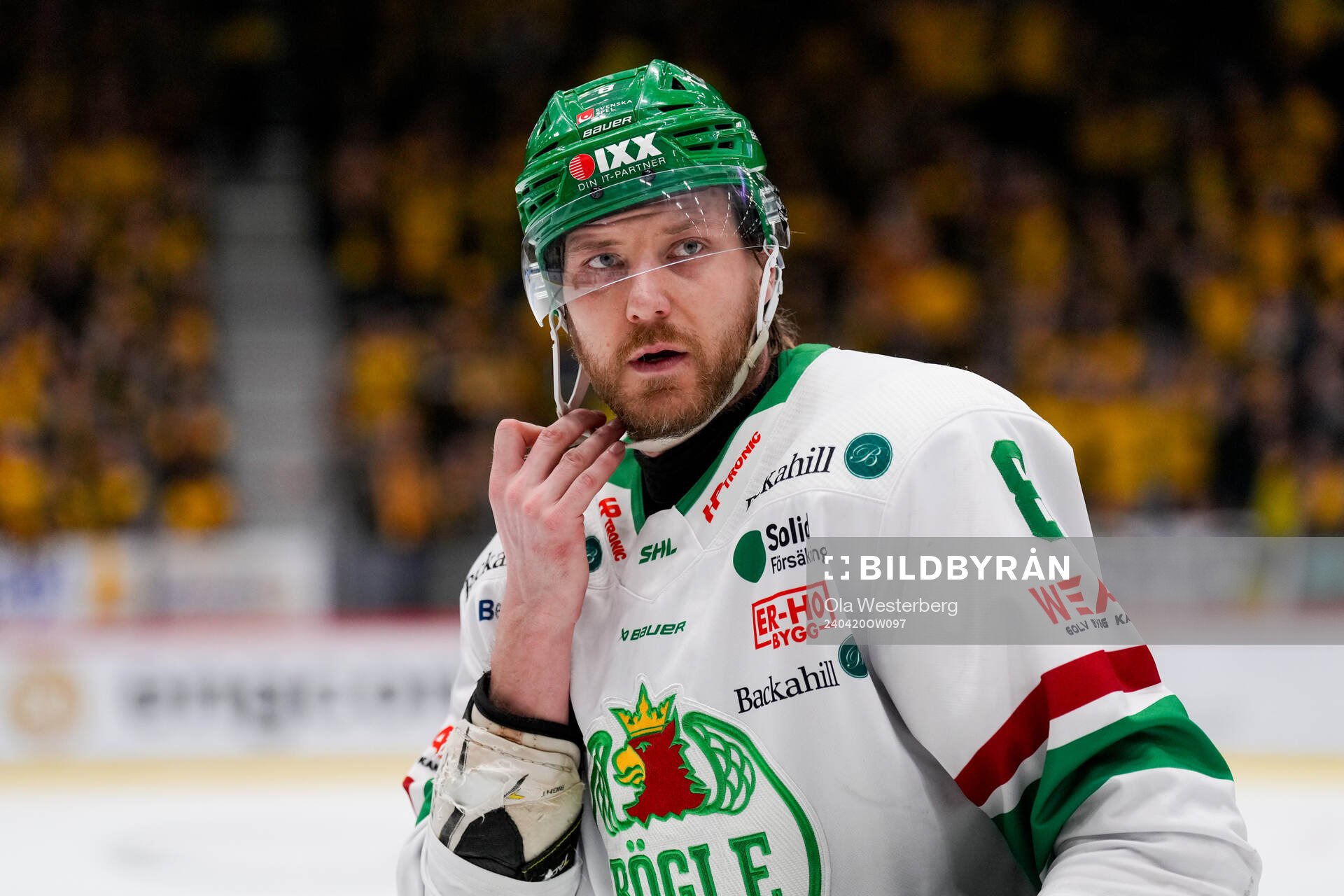Rögles Linus Sandin deppar