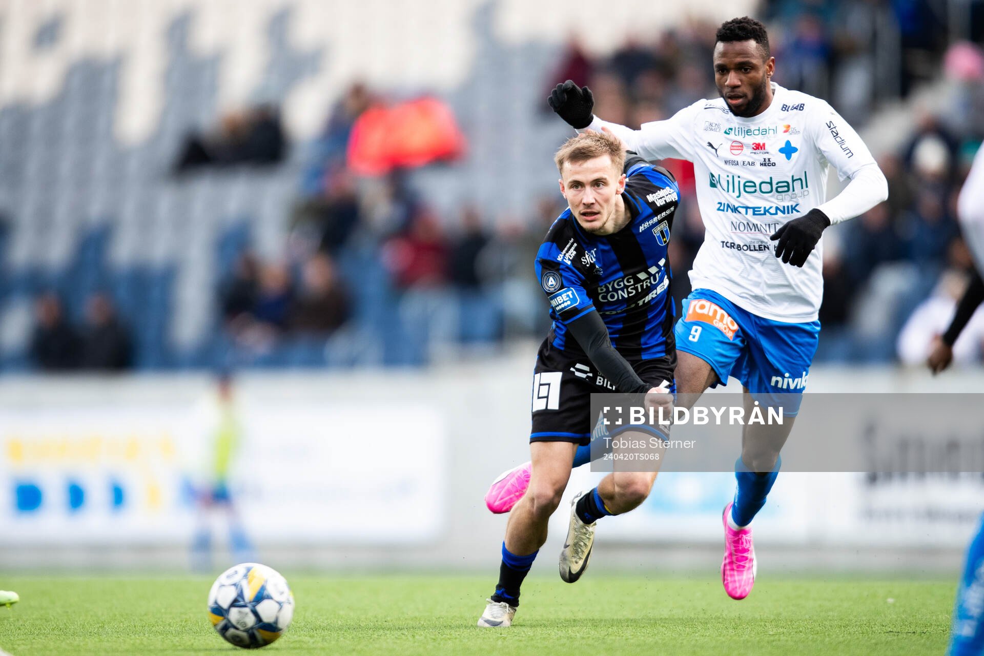 Sirius Melker Heier under fotbollsmatchen i Allsvenskan mellan Sirius och Värnamo den 20 april 2024 i Uppsala. 