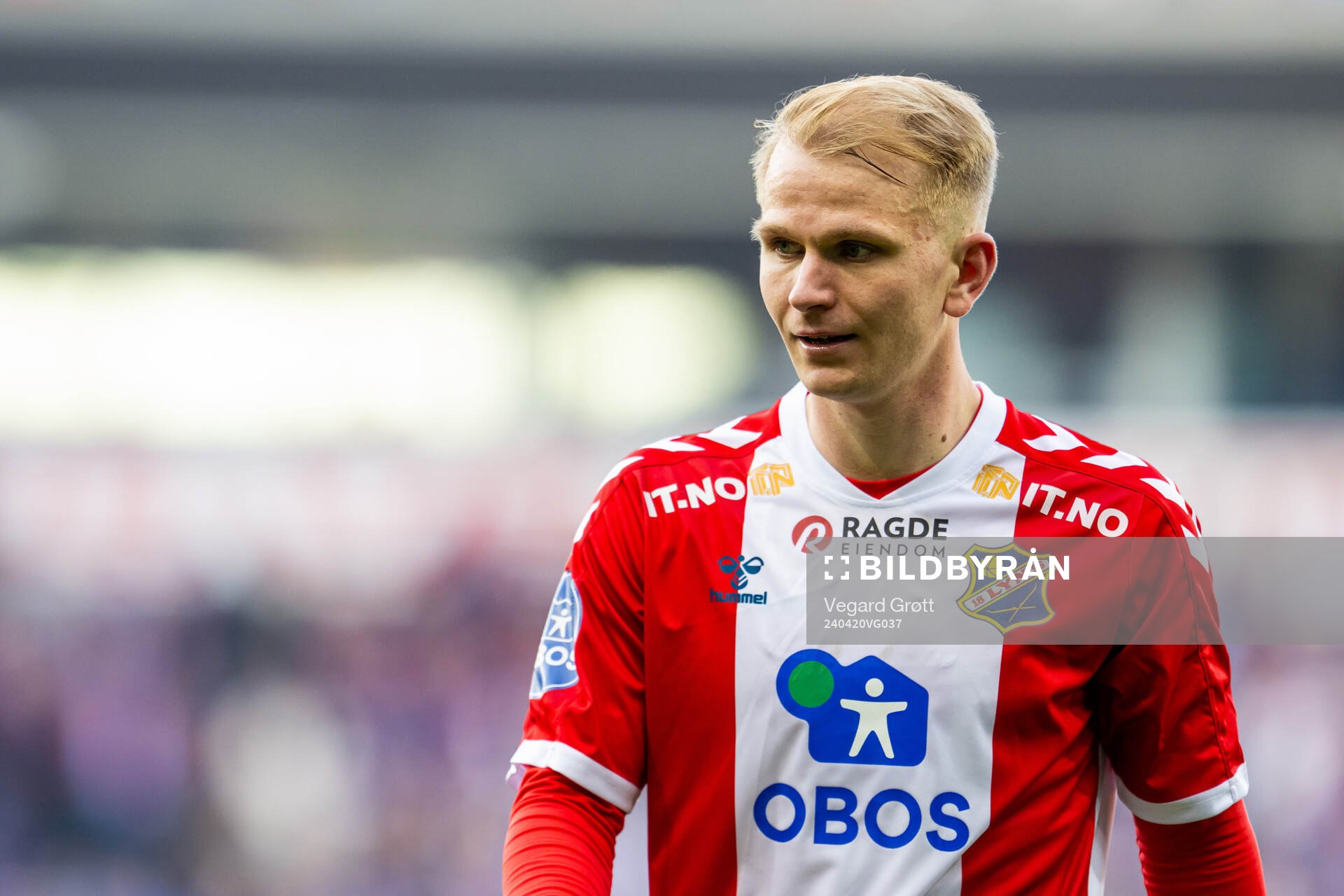 Henrik Kristiansen of Lyn during the OBOS-ligaen football match between Lyn and Vålerenga on April 20, 2024 in Oslo. 