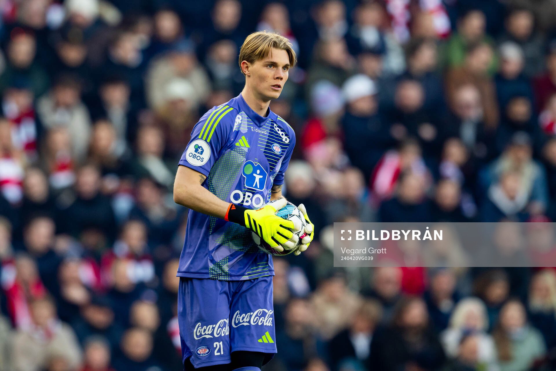 Goalkeeper Magnus Sjøeng of Vålerenga