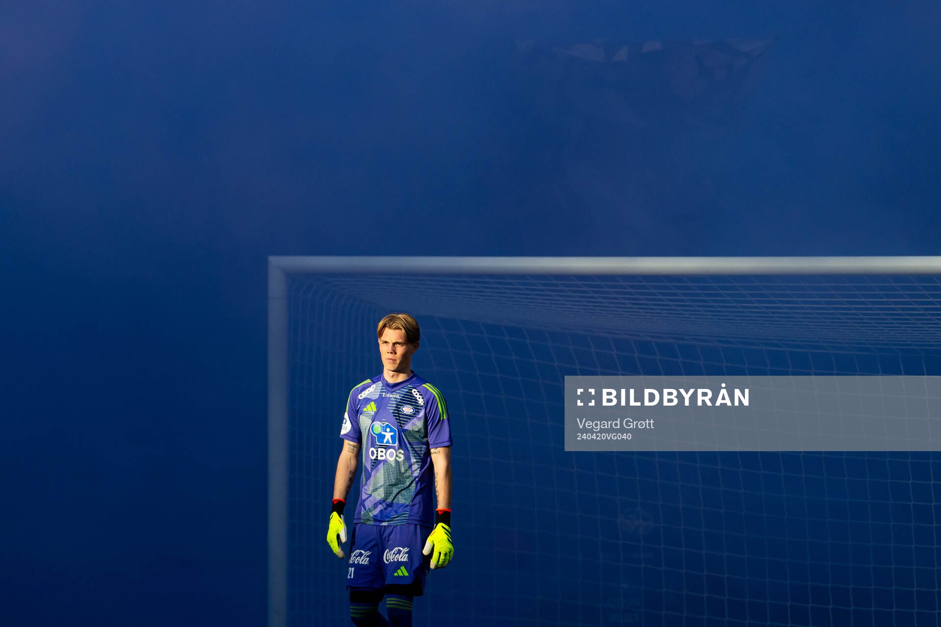 Goalkeeper Magnus Sjøeng of Vålerenga