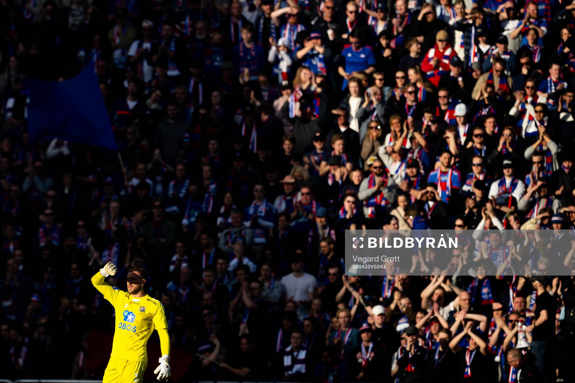 Goalkeeper Alexander Pedersen of Lyn