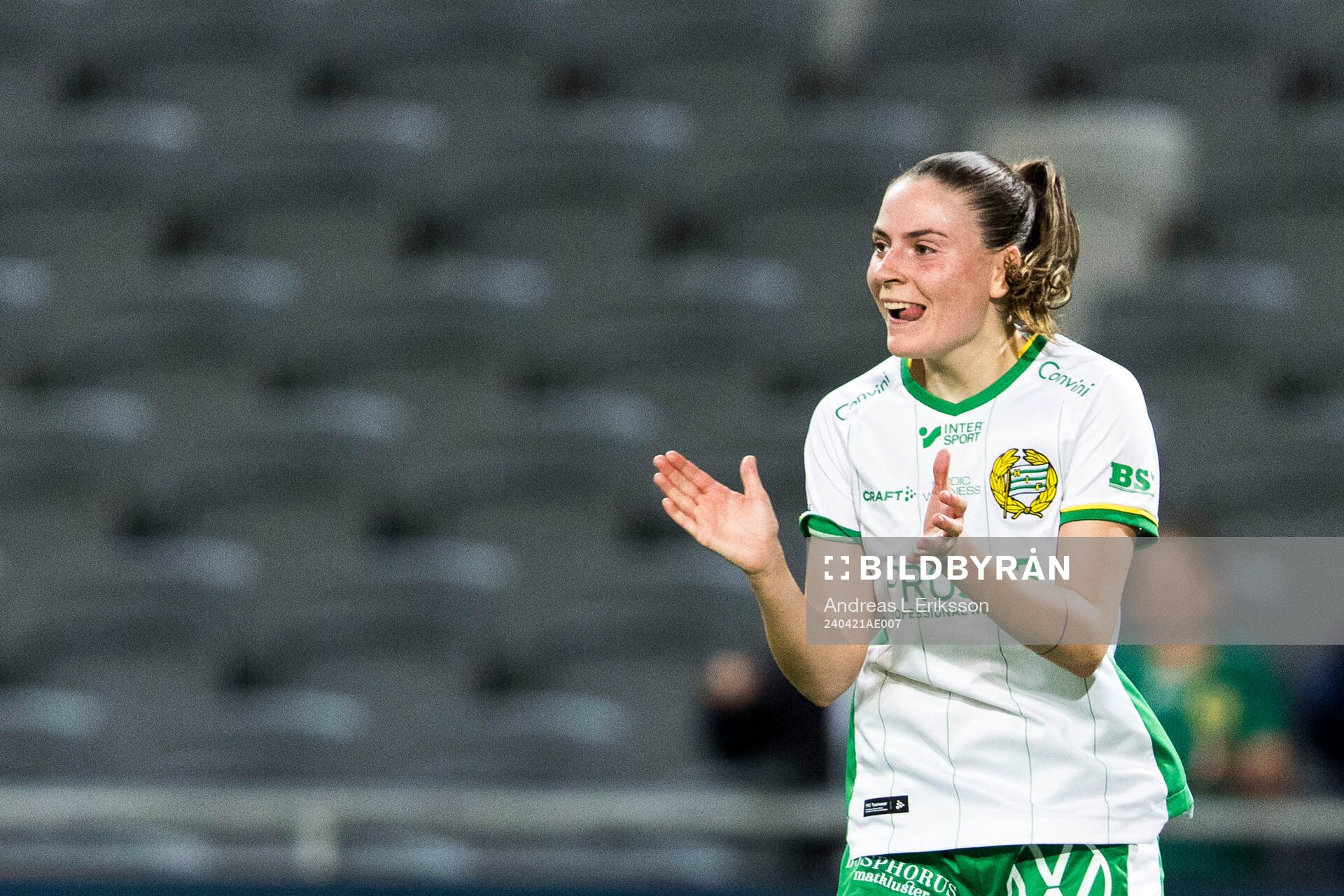 Hammarbys Smilla Vallotto jublar