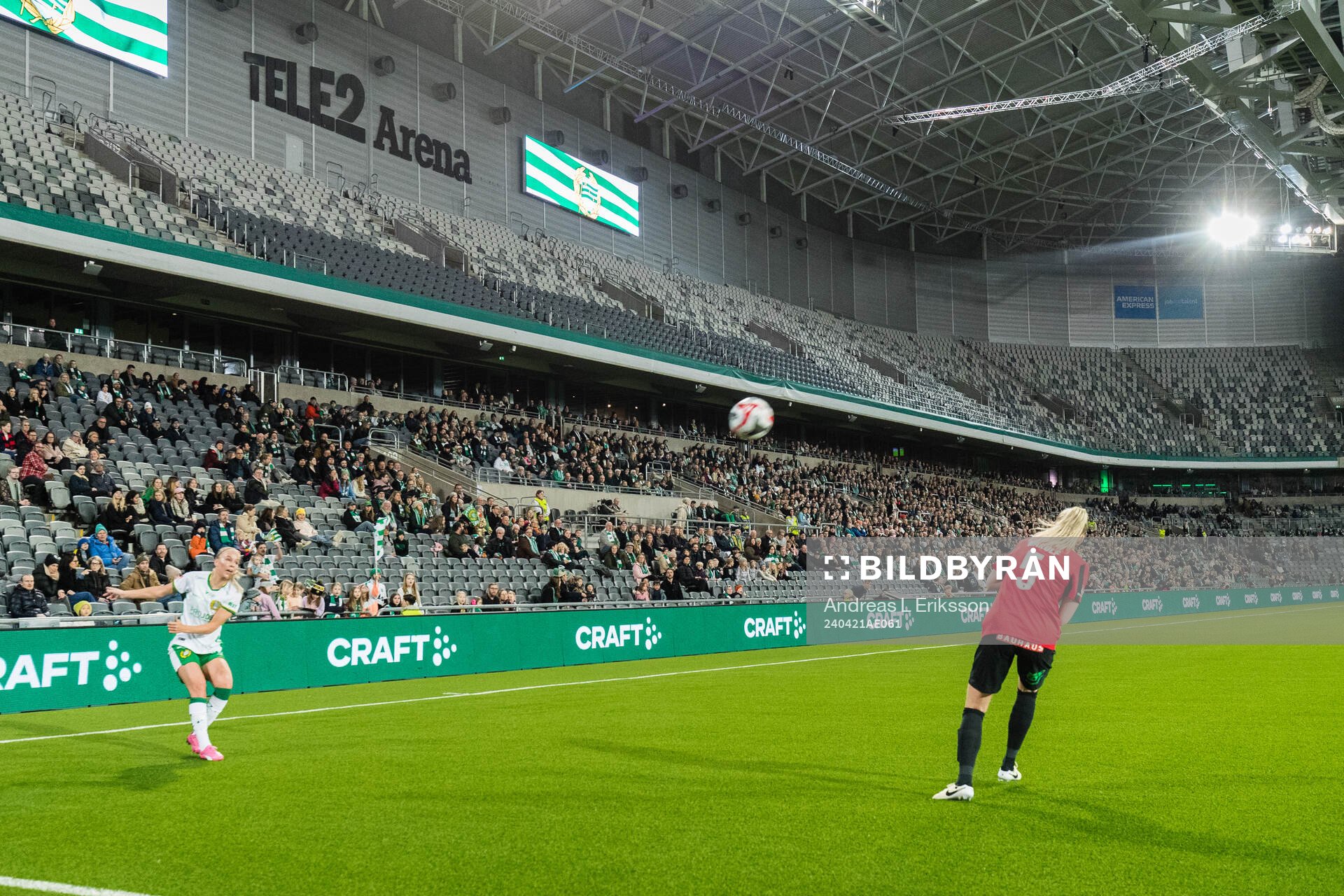 Hammarbys Stina Lennartsson och Brommapojkarnas Wilma