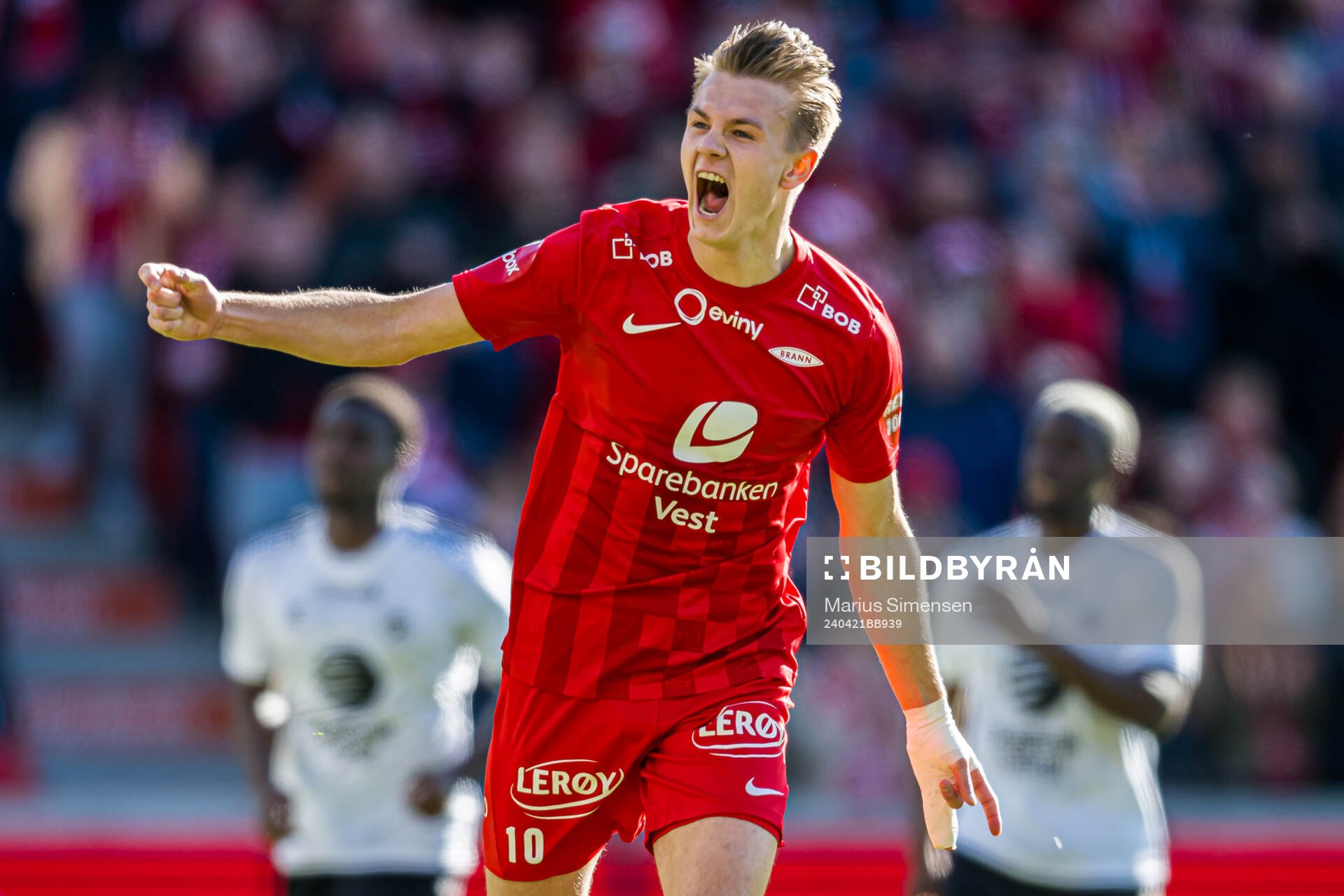 Emil Kornvig of Brann celebrates
