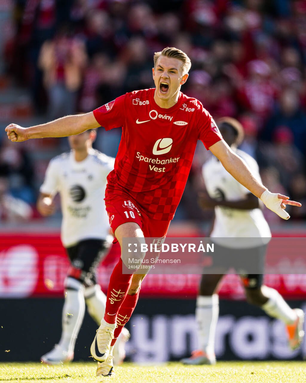 Emil Kornvig of Brann celebrates