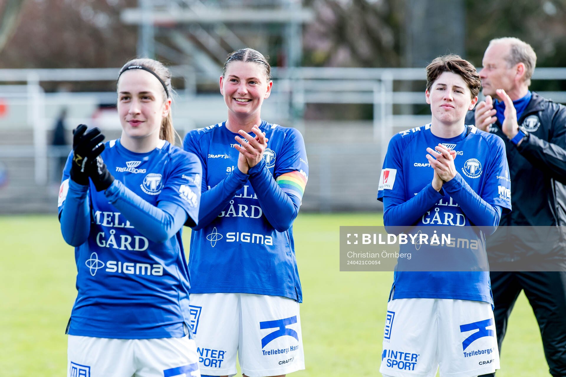 Trelleborgs Edina Filekovic och Saga Ollerstam jublar
