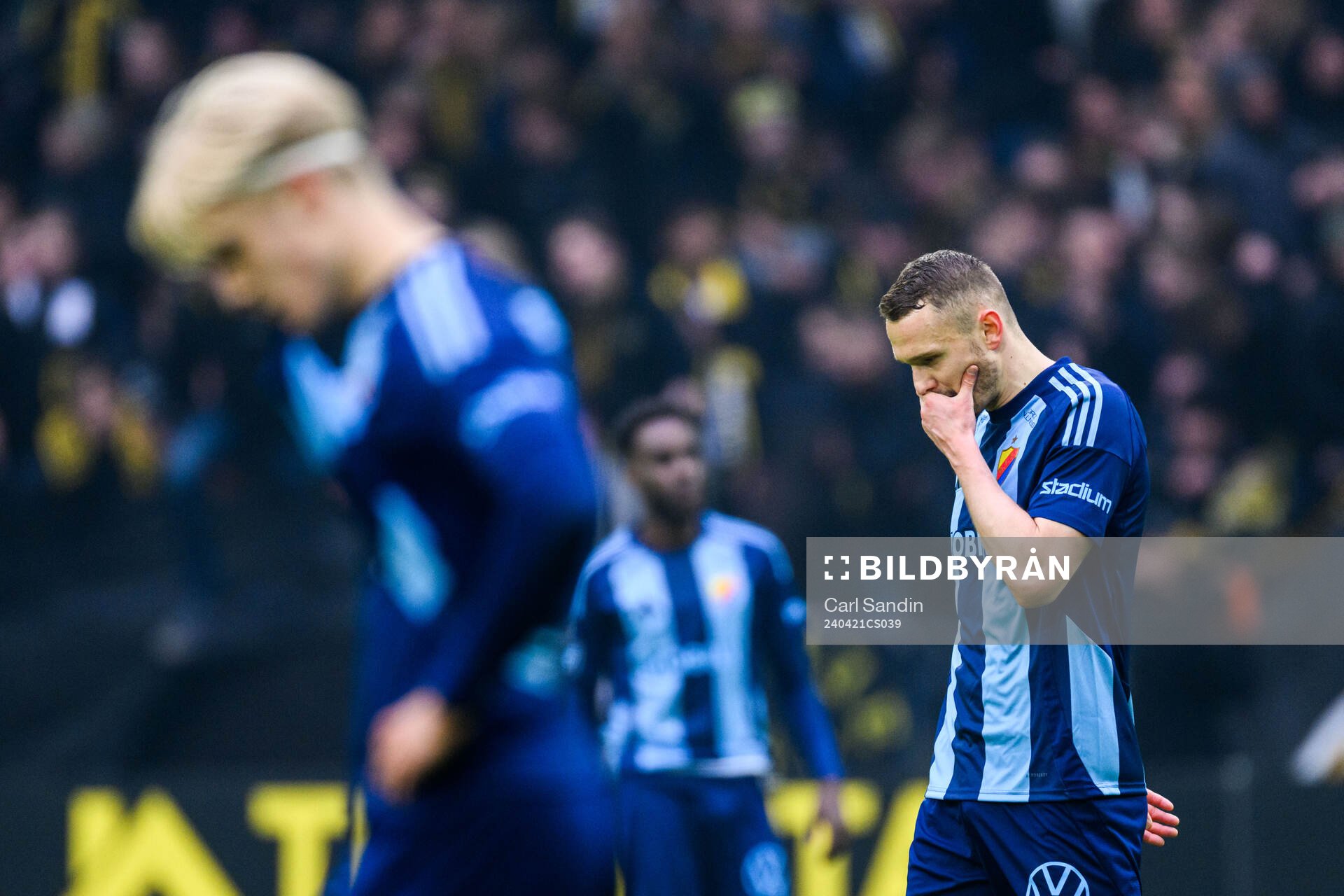 Djurgårdens Piotr Johansson deppar