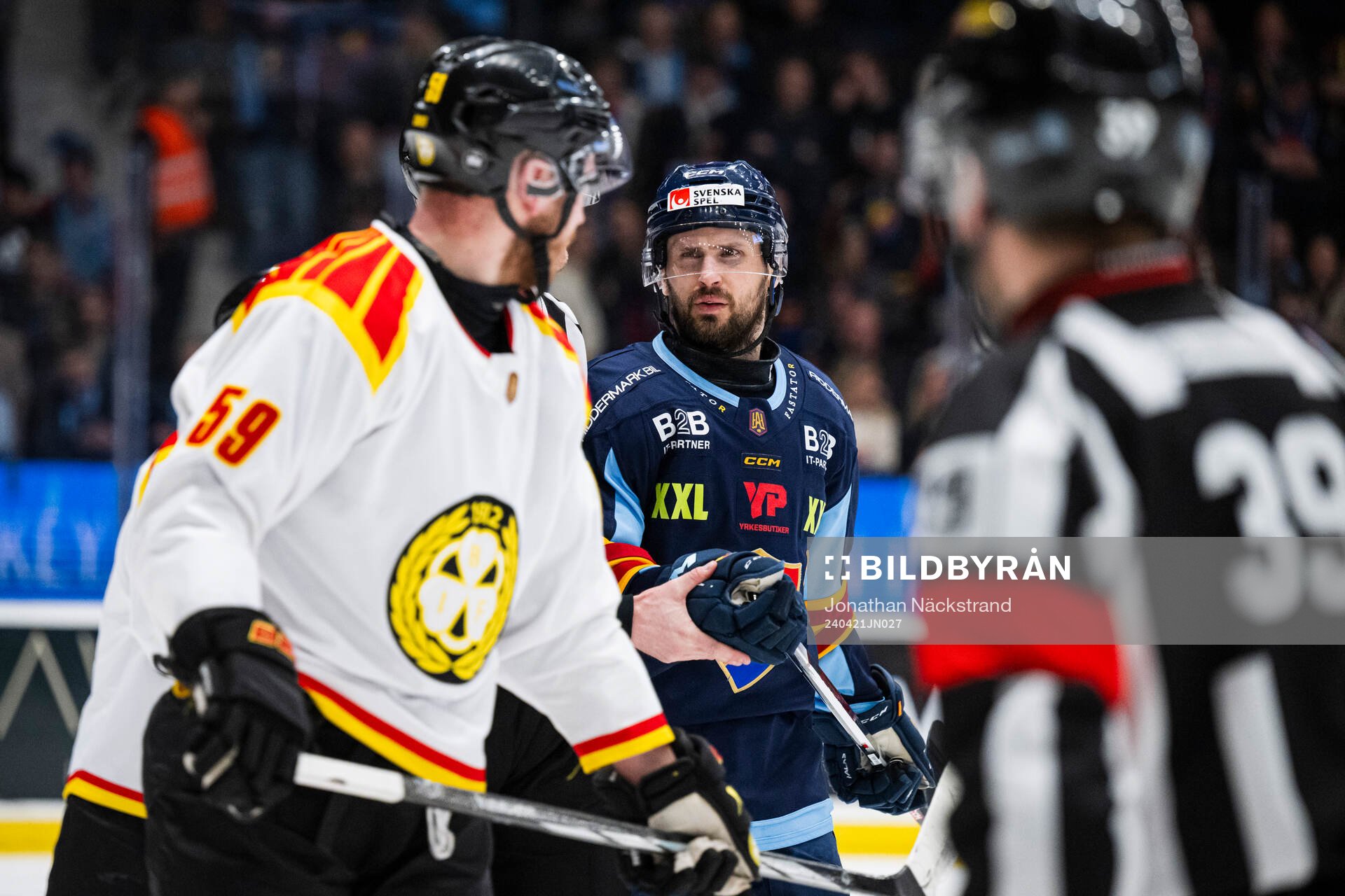 Djurgårdens Marcus Krüger och Brynäs Karlis Cukste