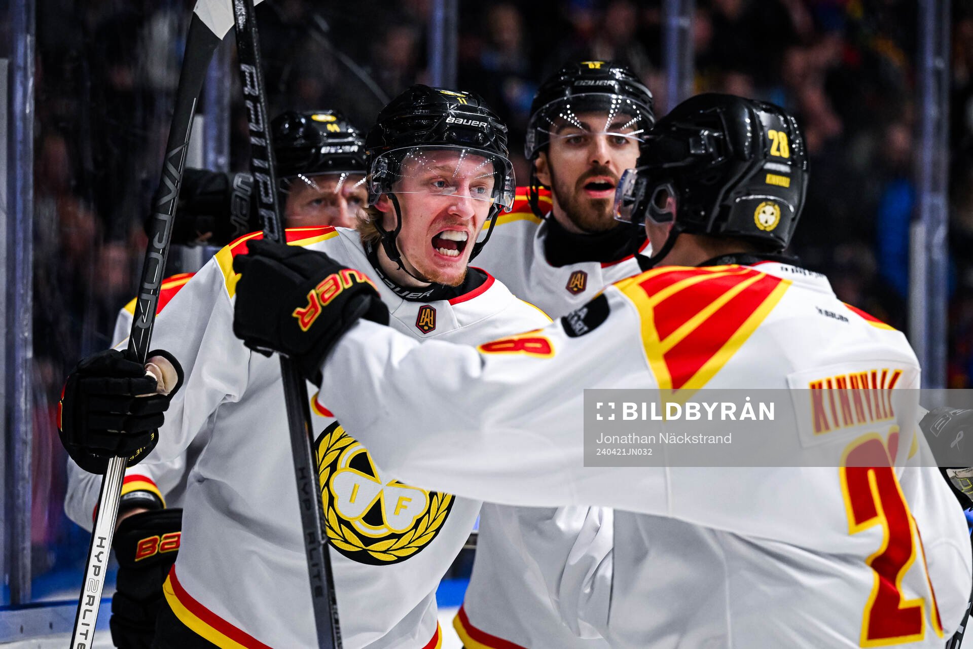 Brynäs Oliver Tärnström jublar