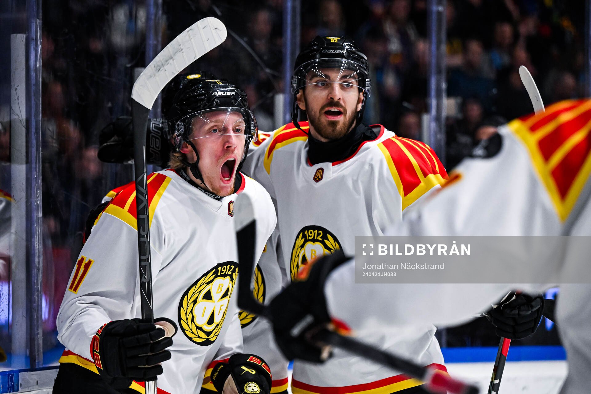 Brynäs Oliver Tärnström jublar