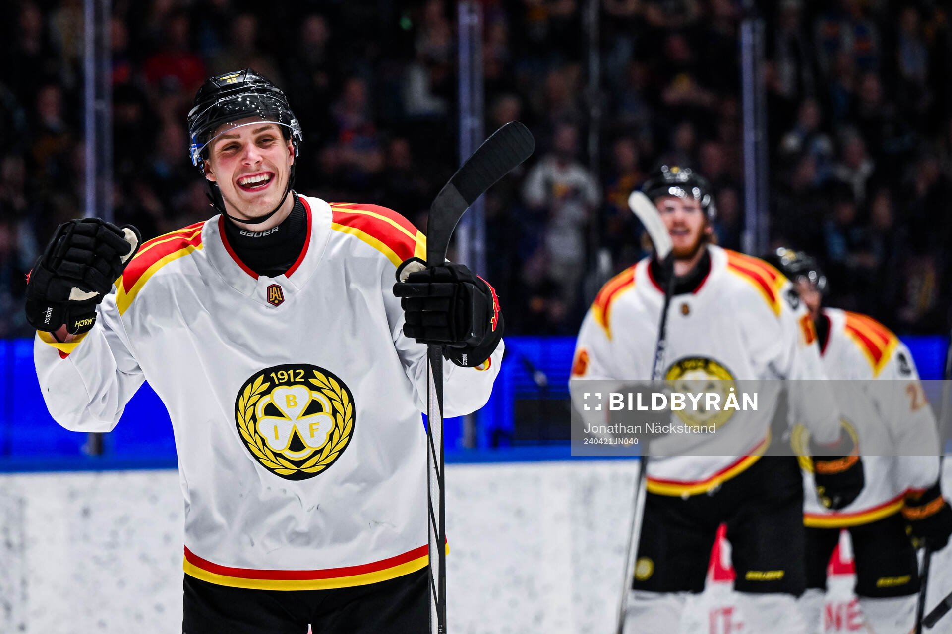 Brynäs Noel Nordh jublar