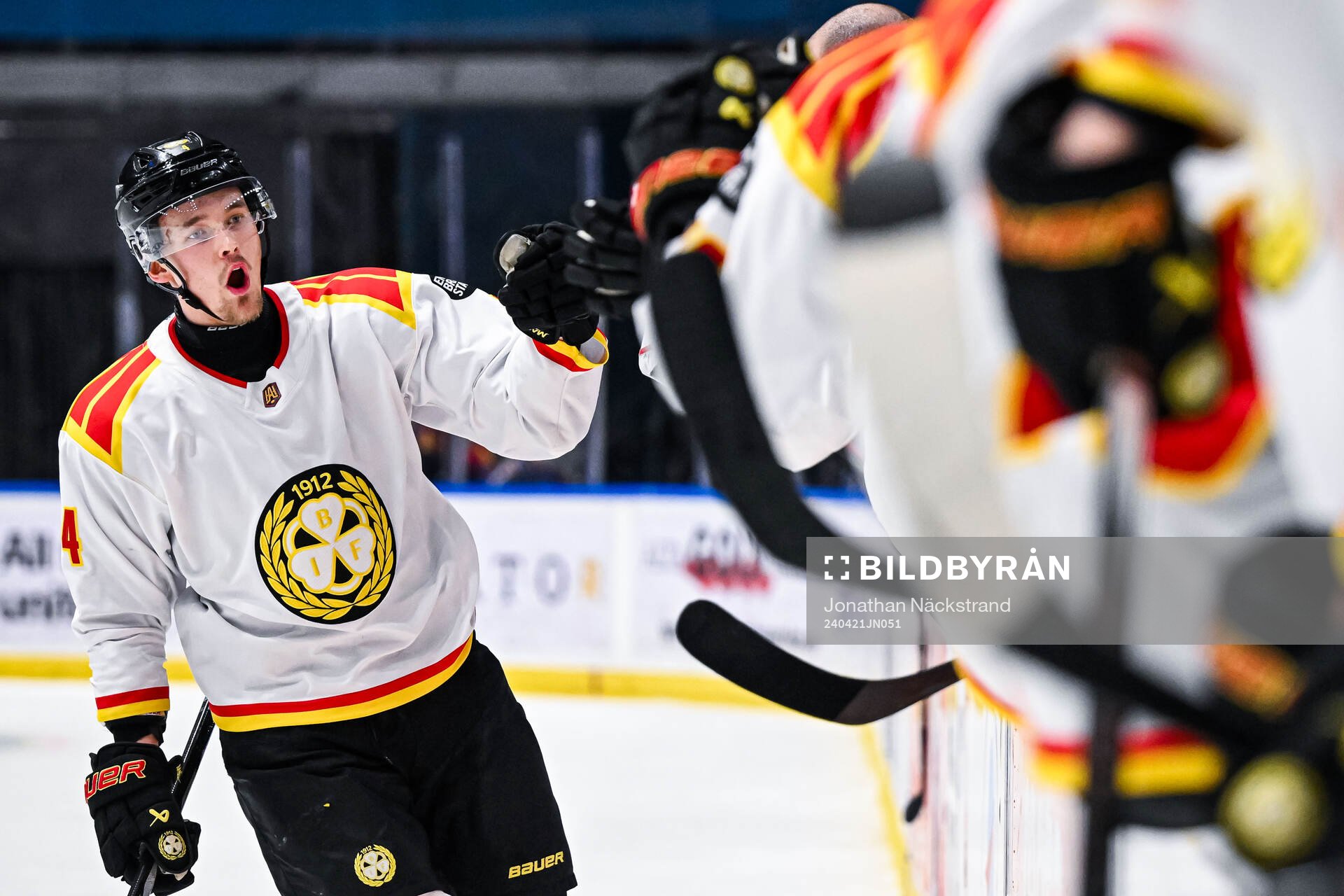 Brynäs Theo Lindstein jublar