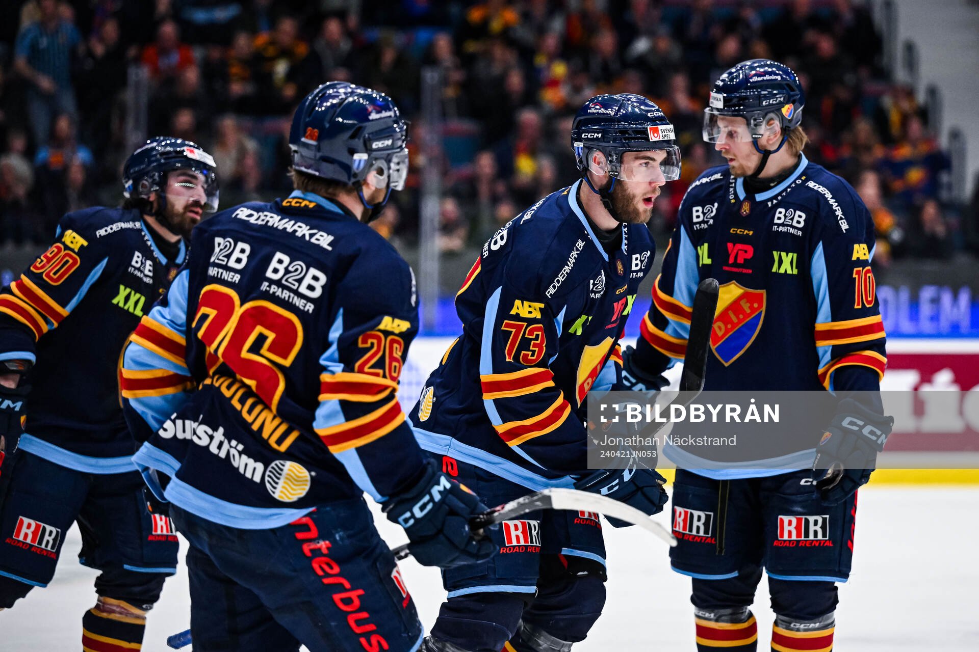 Djurgårdens Anton Gradin jublar