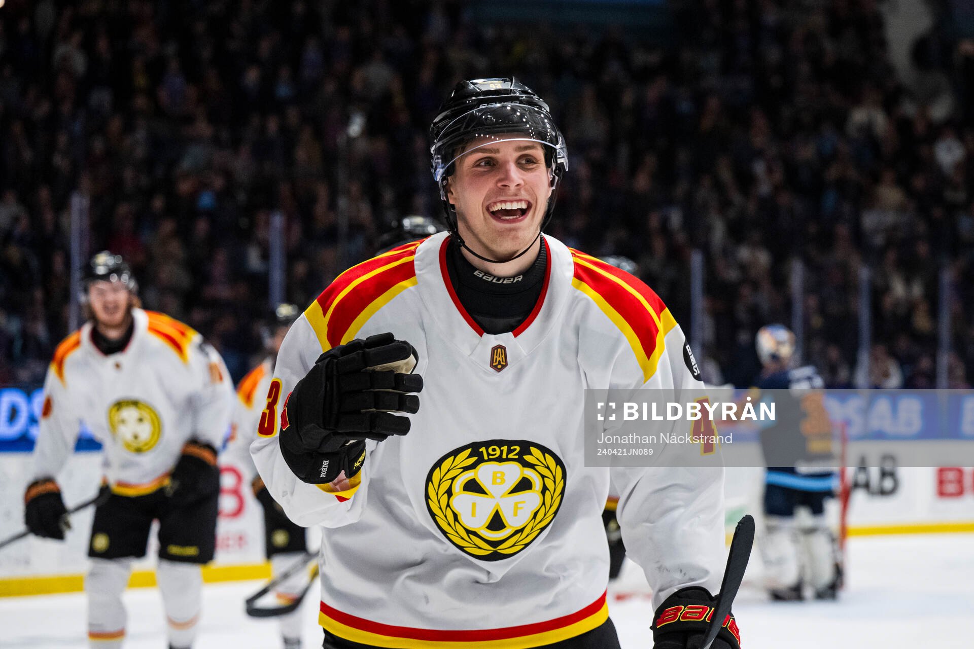 Brynäs Noel Nordh jublar