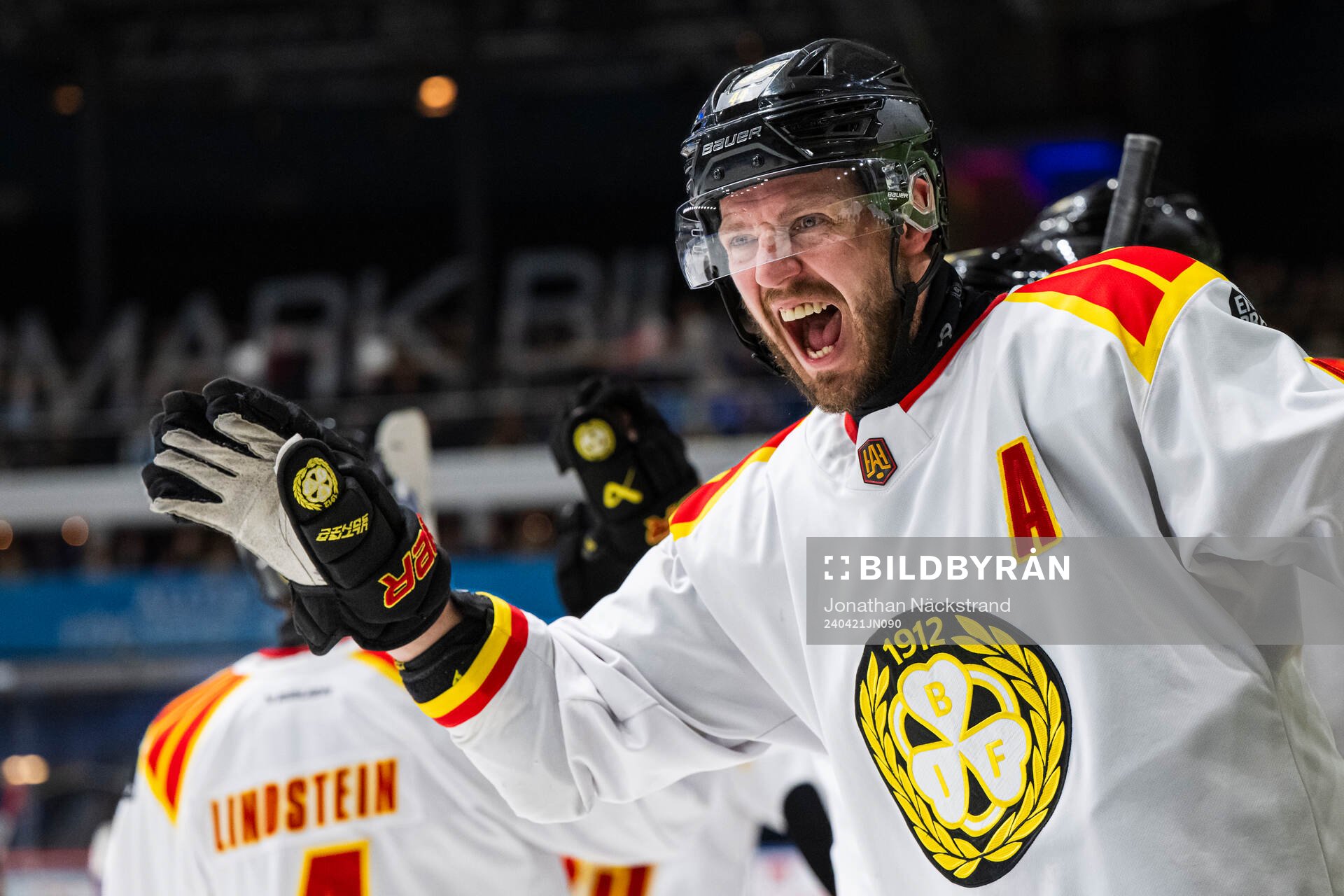 Brynäs Jacob Blomqvist jublar