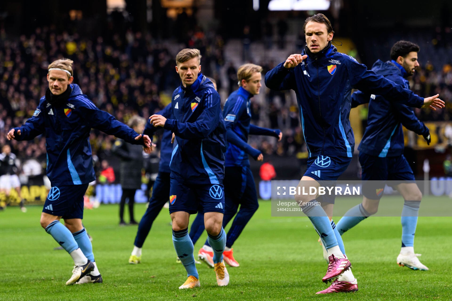 Djurgårdens Tobias Gulliksen, Samuel Leach Holm och Albin
