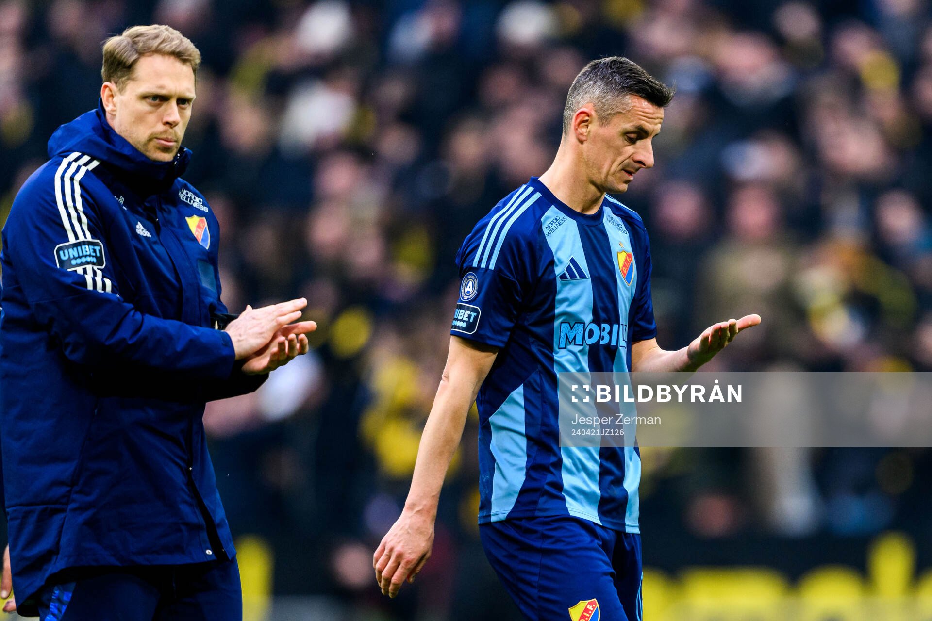Djurgårdens Haris Radetinac deppar