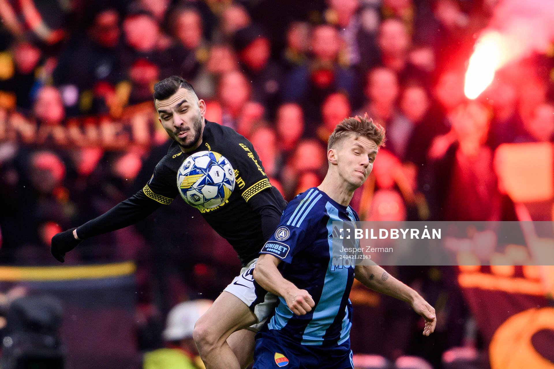AIKs Ioannis Pittas och Djurgårdens Samuel Leach Holm