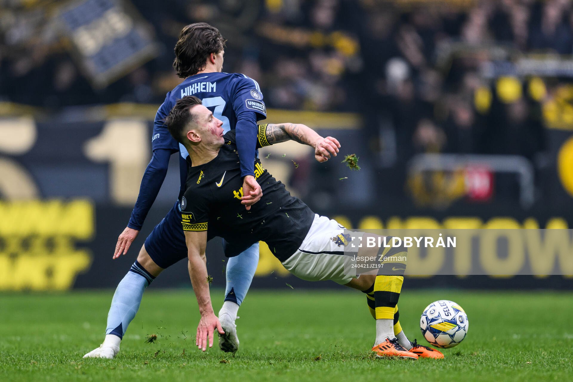 Djurgårdens Gustav Wikheim och AIKs Bersant Celina