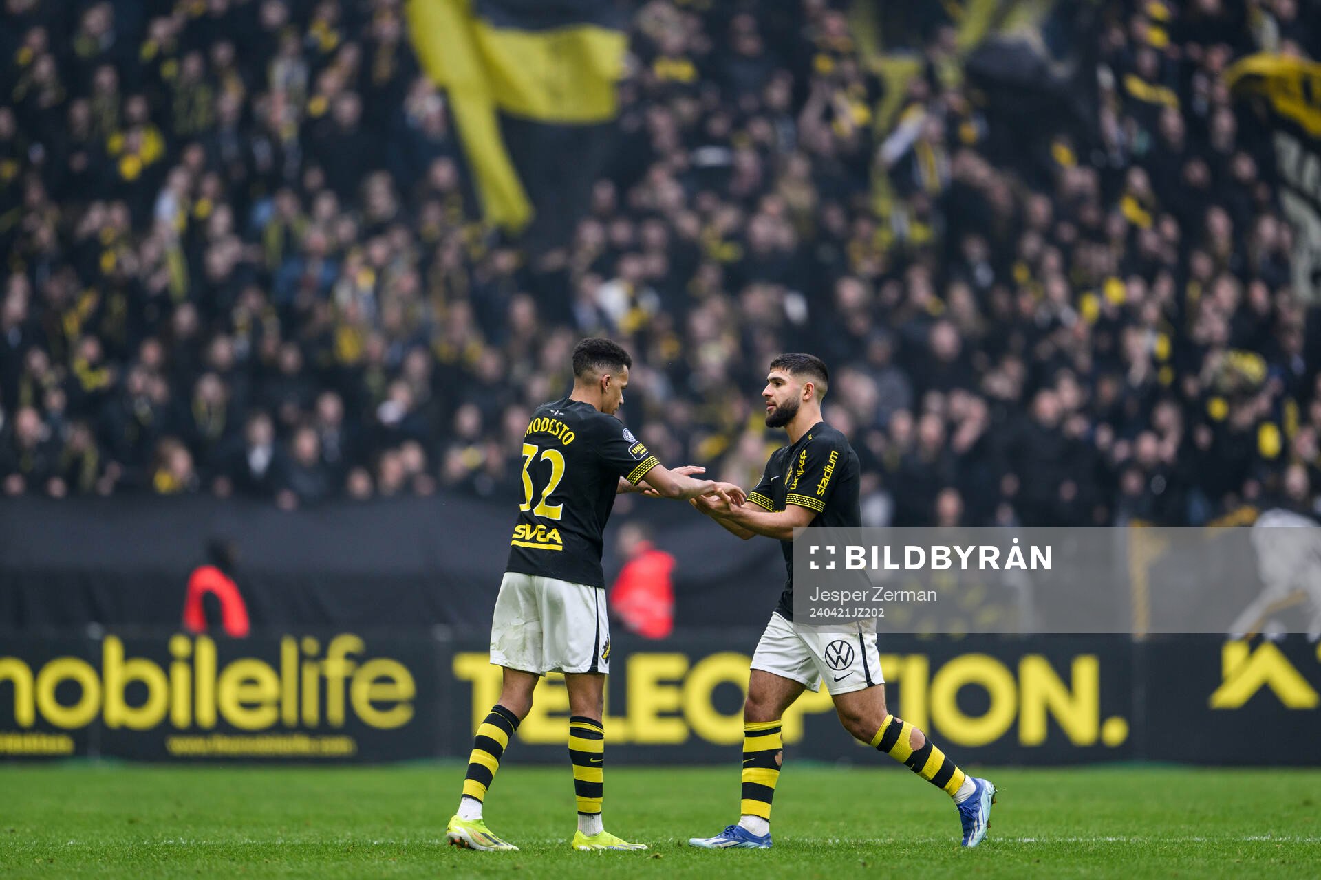 AIKs Rui Modesto och Omar Faraj