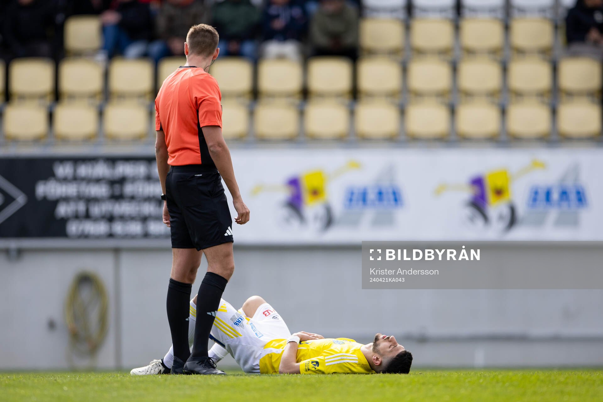 Falkenbergs Leonardo Farah Shahin  har ont