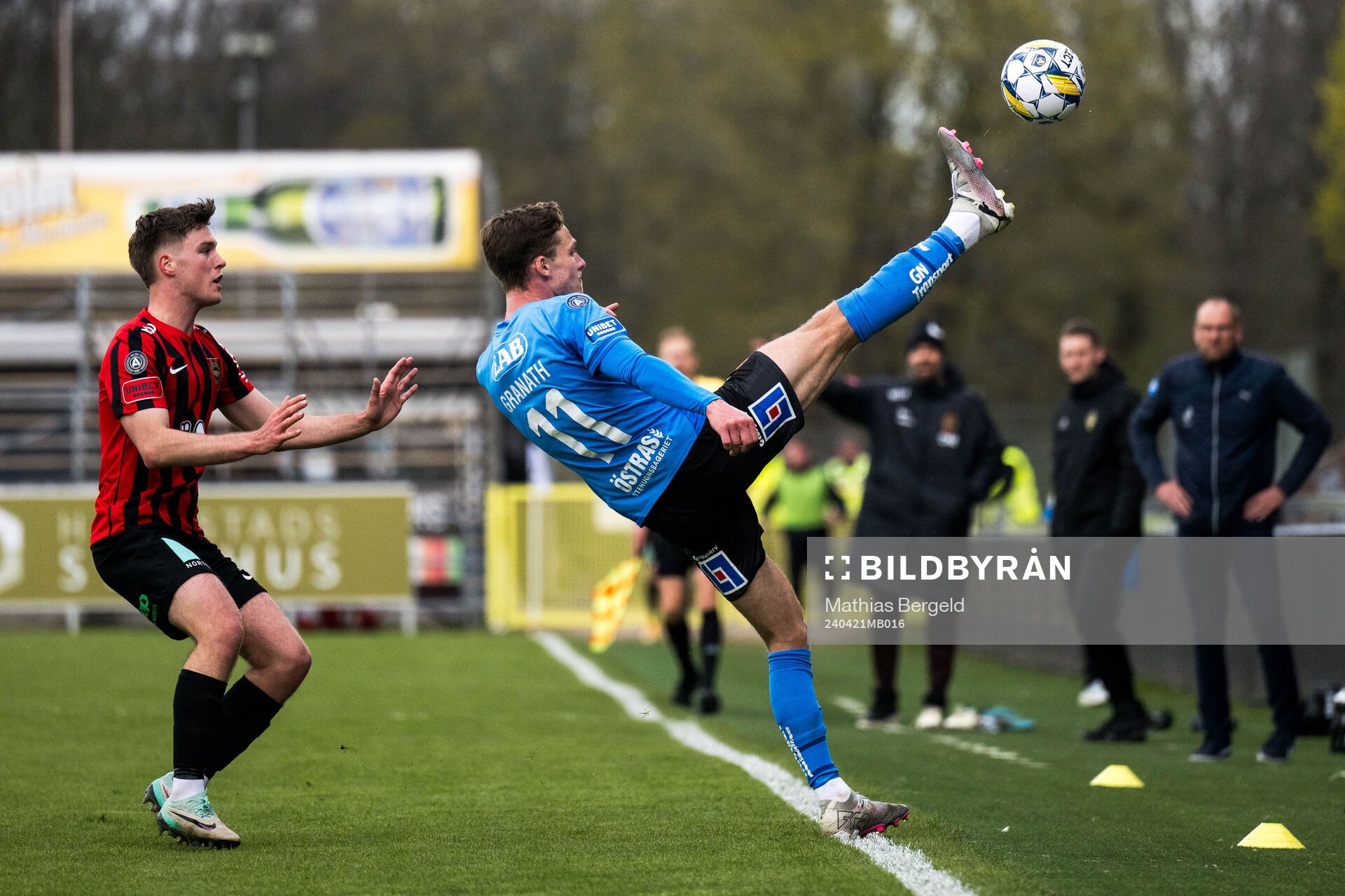 Brommapojkarnas Kaare Brøckner Barslund och Halmstads