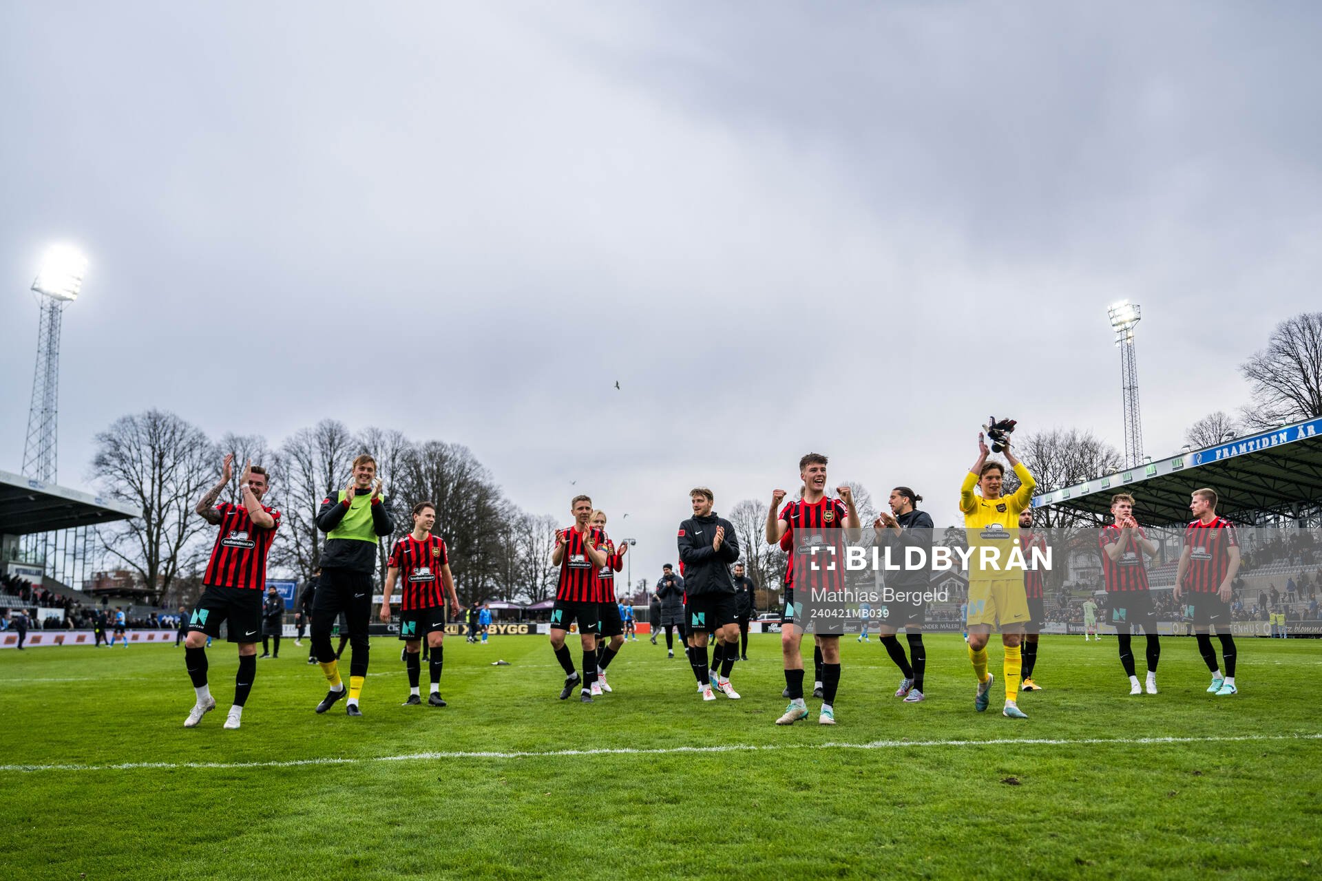 Brommapojkarnas Kaare Brøckner Barslund jublar