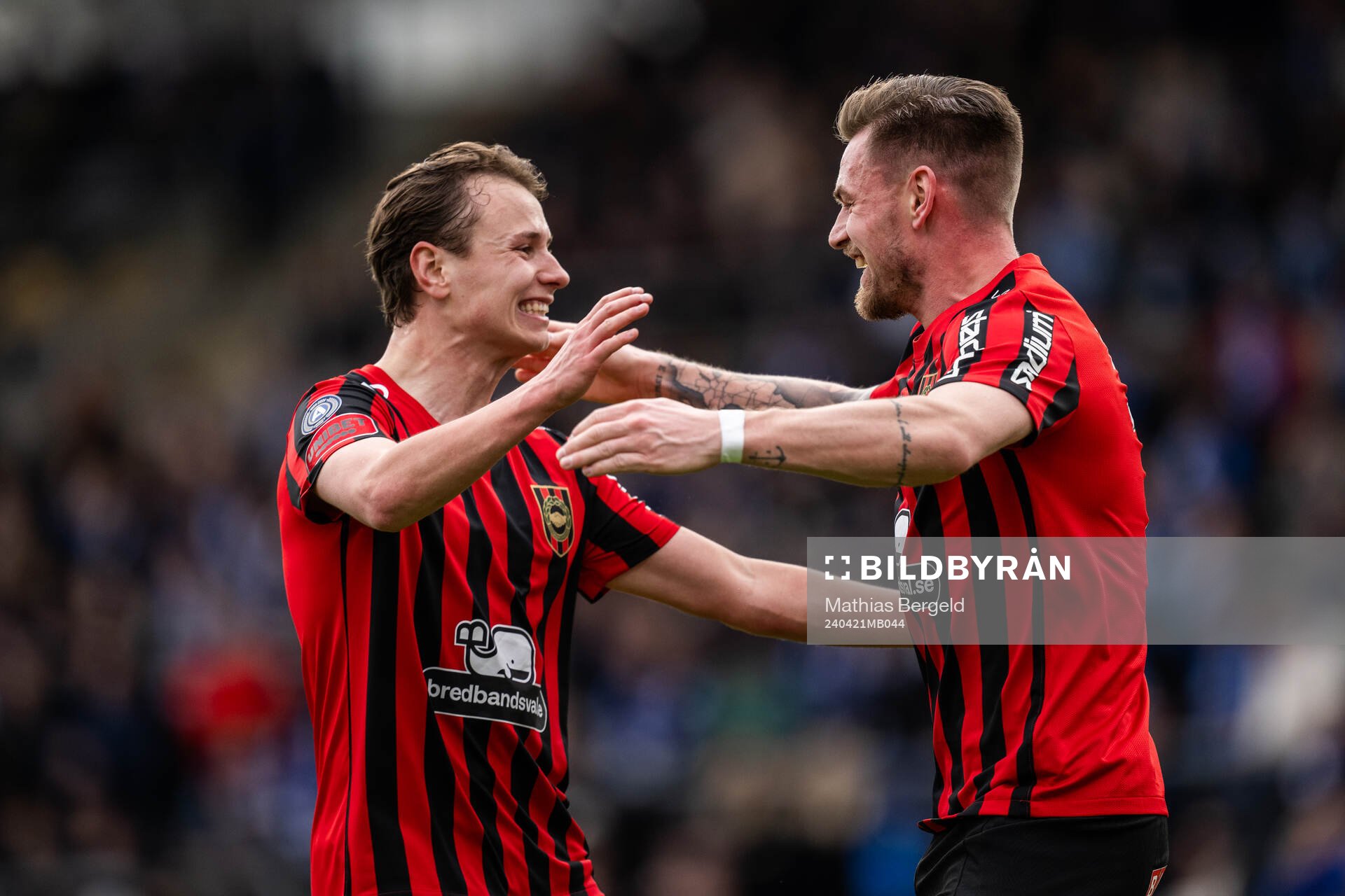 Brommapojkarnas Alex Timossi Andersson och Rasmus Örqvist