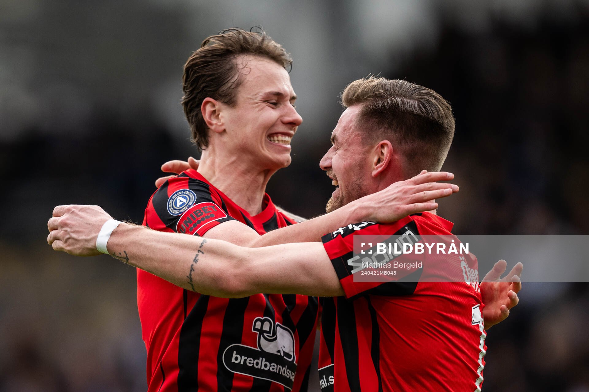 Brommapojkarnas Alex Timossi Andersson och Rasmus Örqvist