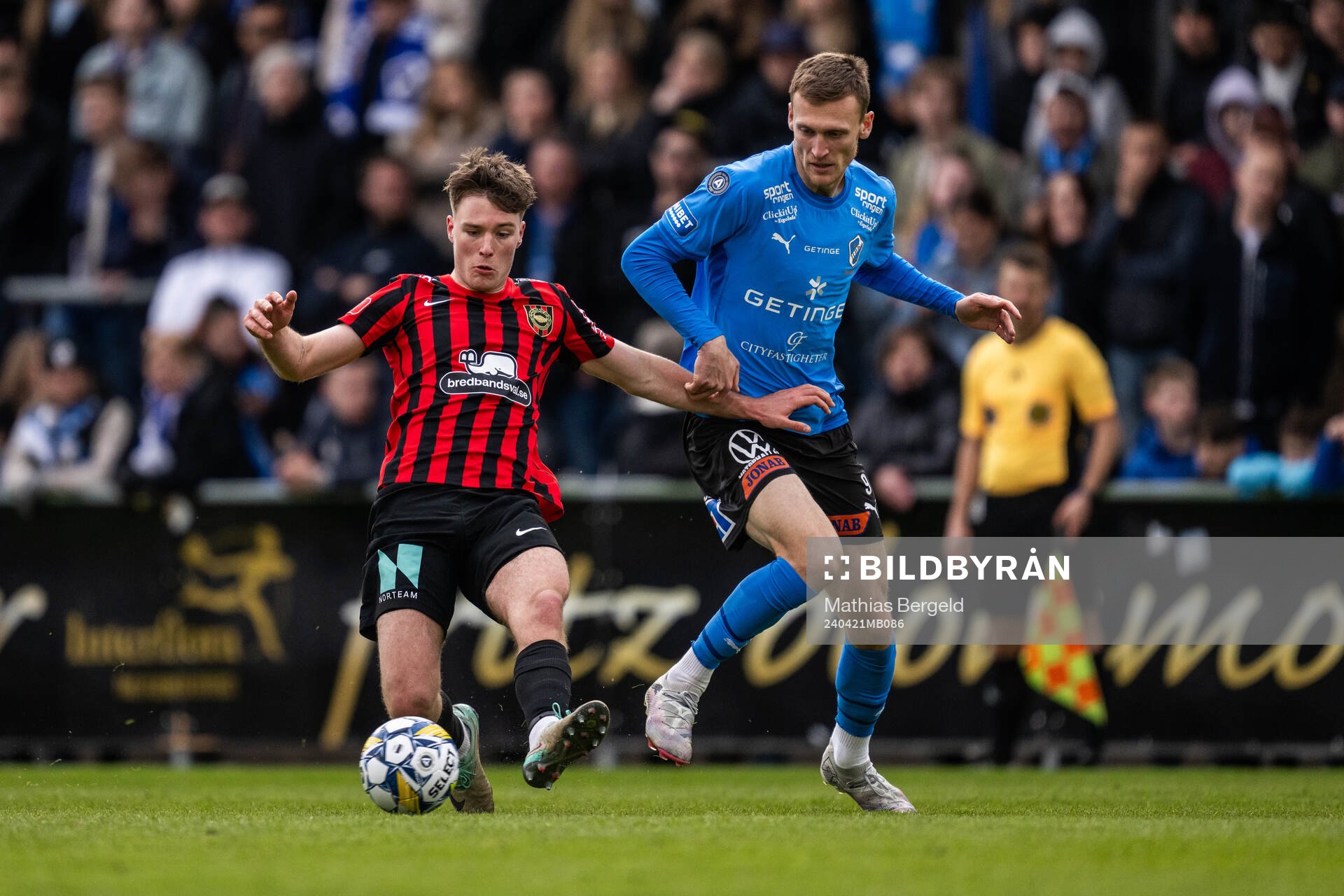 Brommapojkarnas Kaare Brøckner Barslund och Halmstads