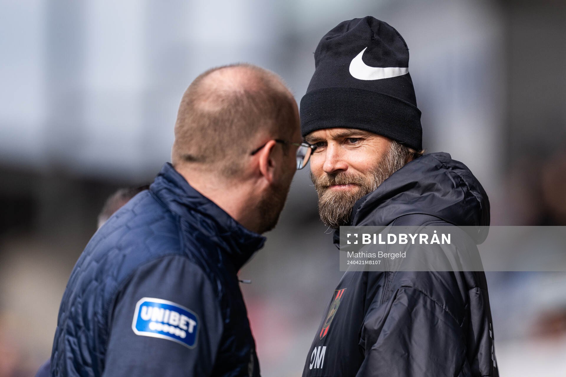 Halmstads tränare Magnus Haglund och Brommapojkarnas