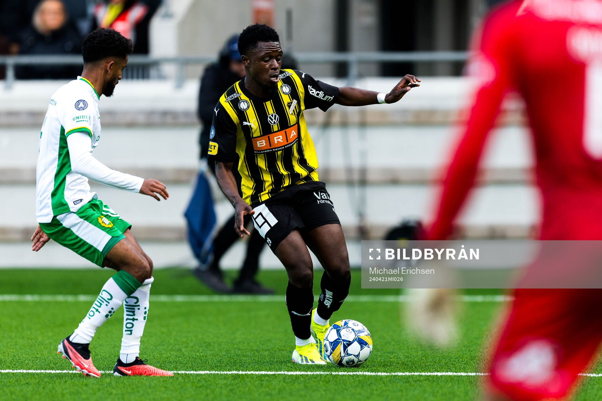 Hammarbys Tesfaldet Tekie och Häckens Zeidane Inoussa