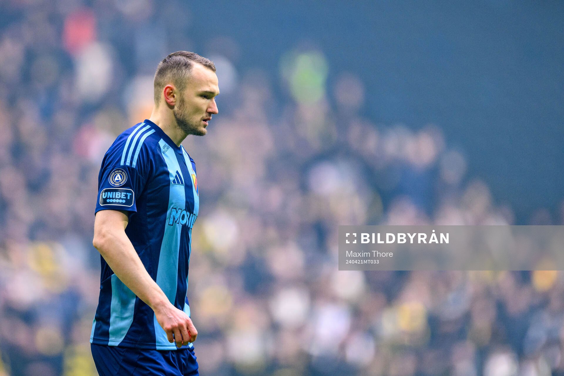 Djurgårdens Piotr Johansson deppar