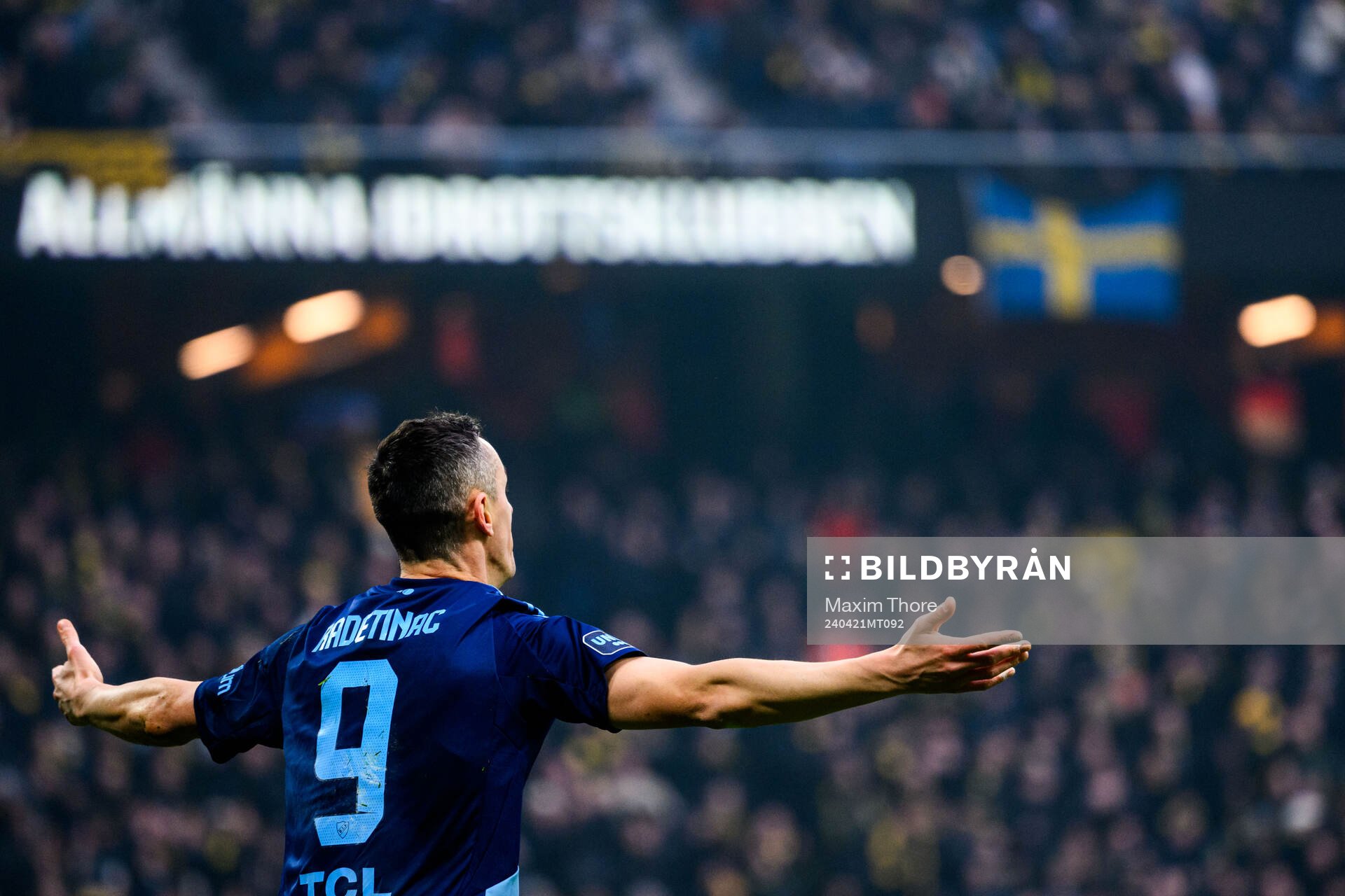 Djurgårdens Haris Radetinac reagerar