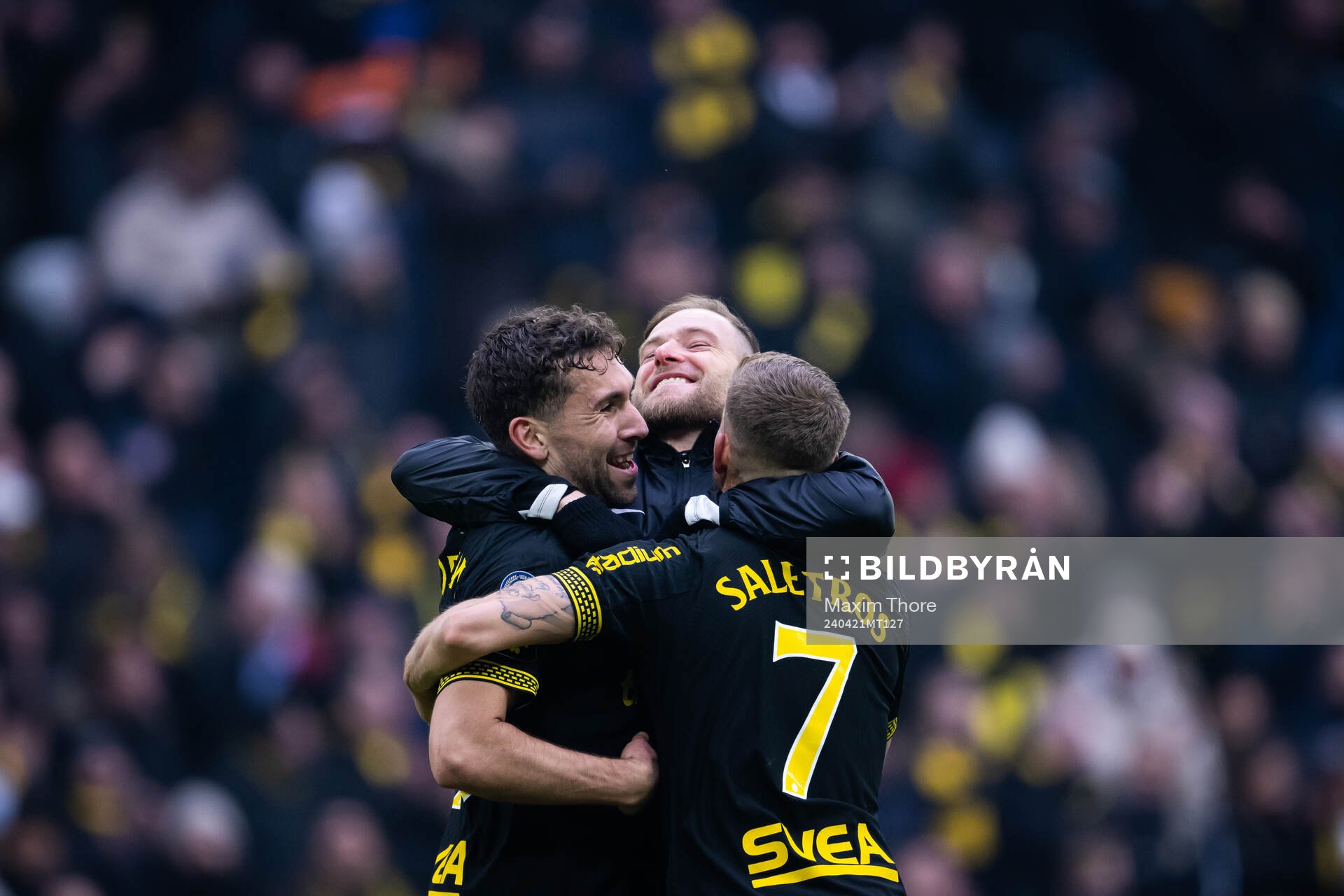 AIKs Benjamin Tiedemann Hansen, John Guidetti och Anton