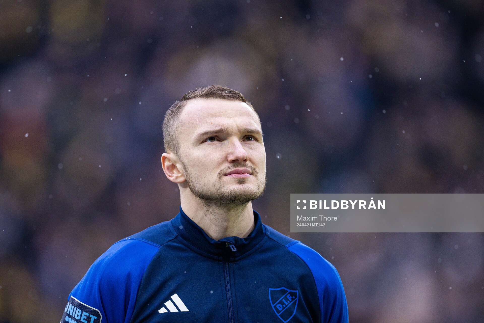 Djurgårdens Piotr Johansson vid lineup