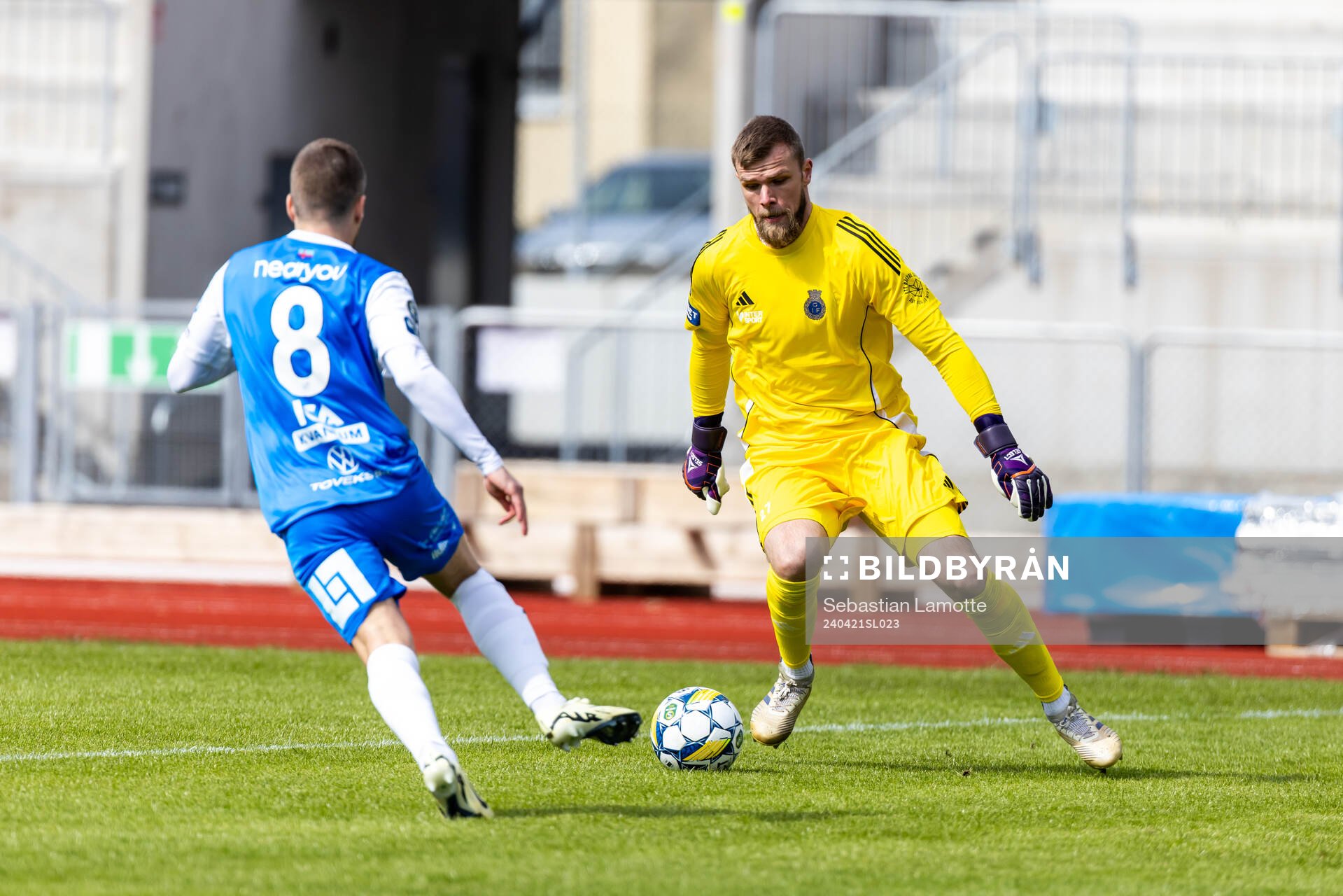 Gefles målvakt Tobias Johansson och IK Oddevolds Oscar