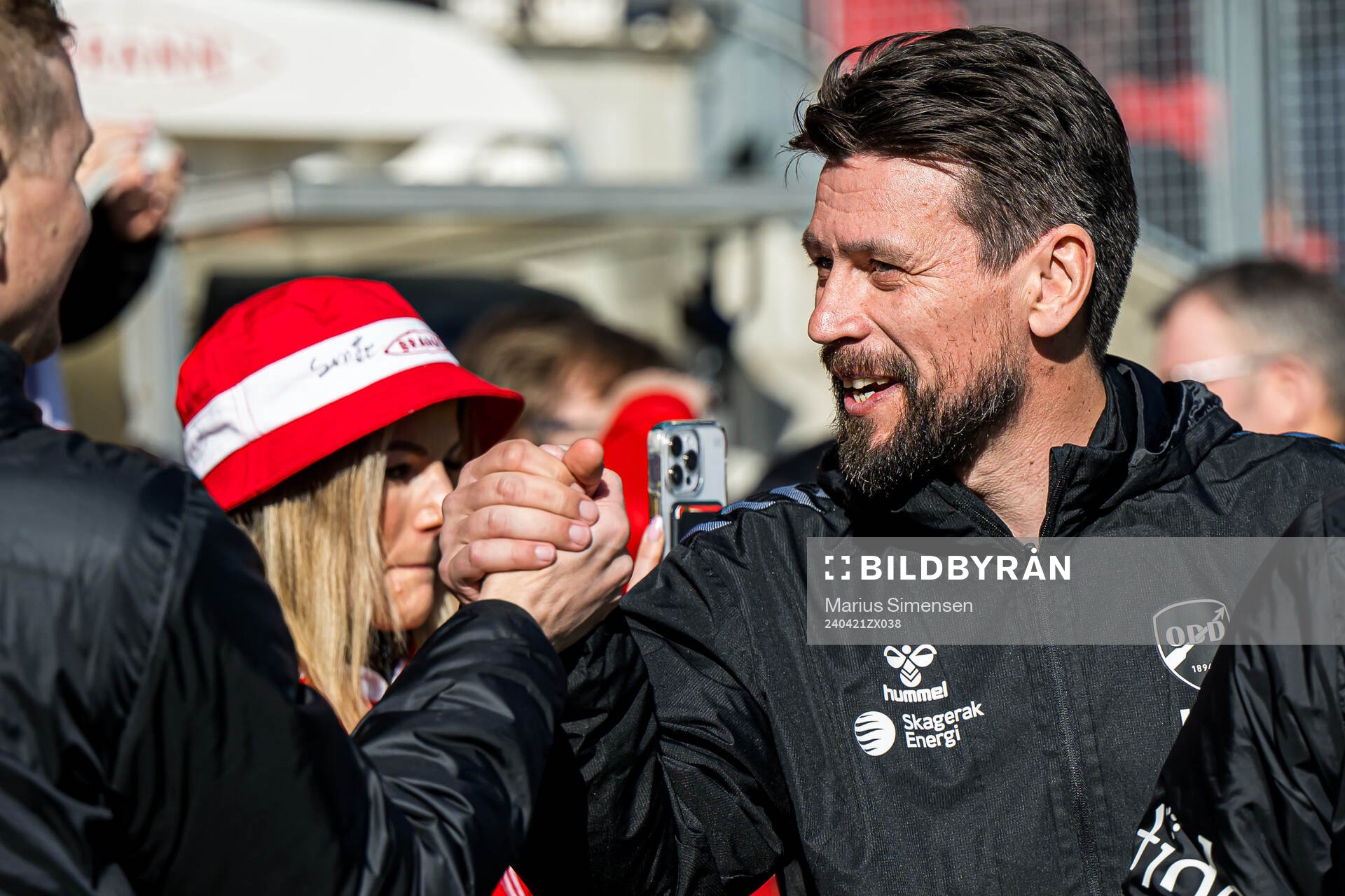 Kenneth Dokken, head coach of Odd, ahead of the Eliteserien match between Brann and Odd on April 21, 2024 in Bergen. 