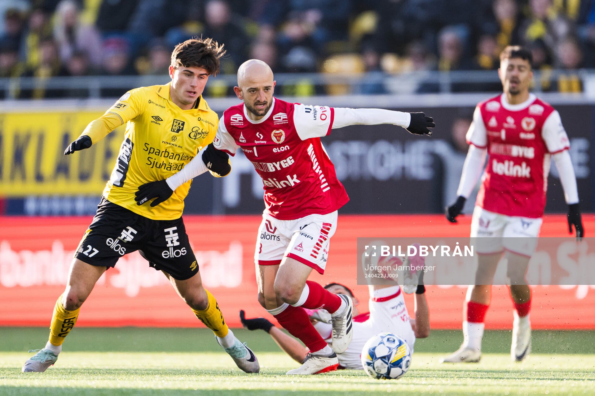 Elfsborgs Besfort Zeneli och Kalmars Robert Gojani