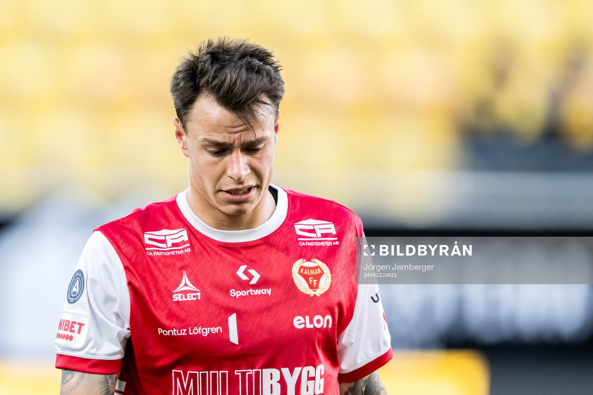 Kalmars Melker Hallberg deppar