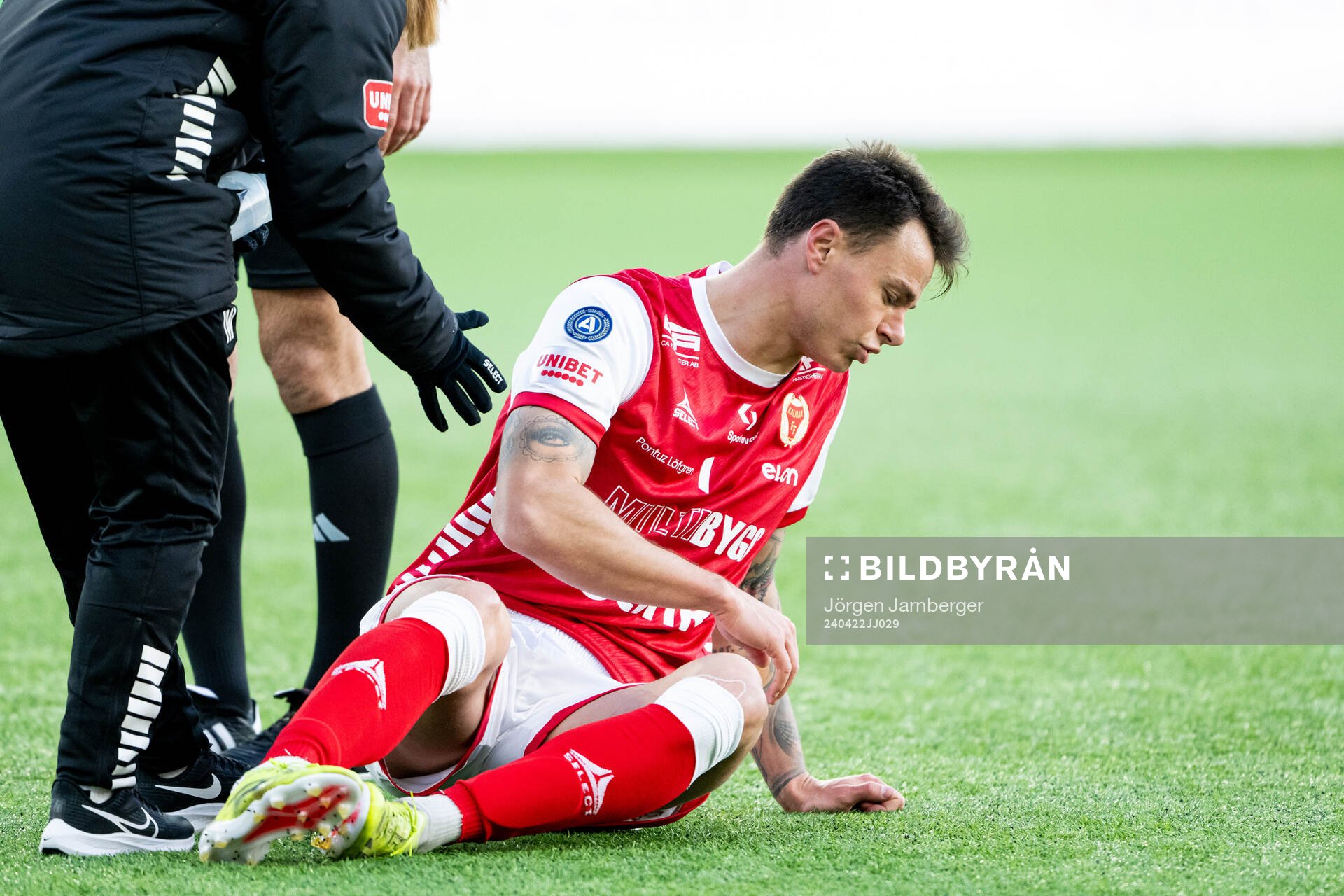 Kalmars Melker Hallberg har ont