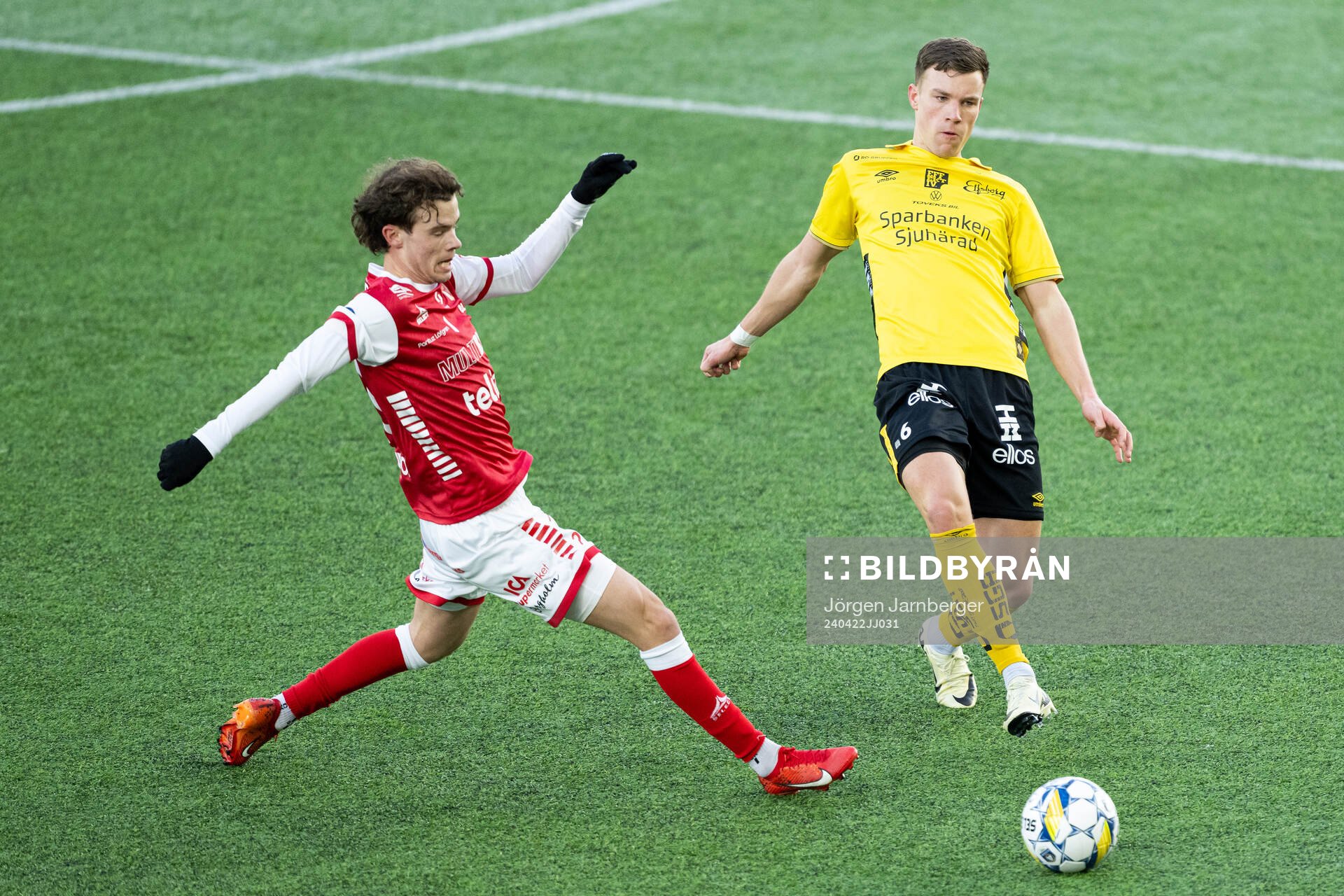 Kalmars Jacob Trenskow och Elfsborgs Andri Fannar Baldursson