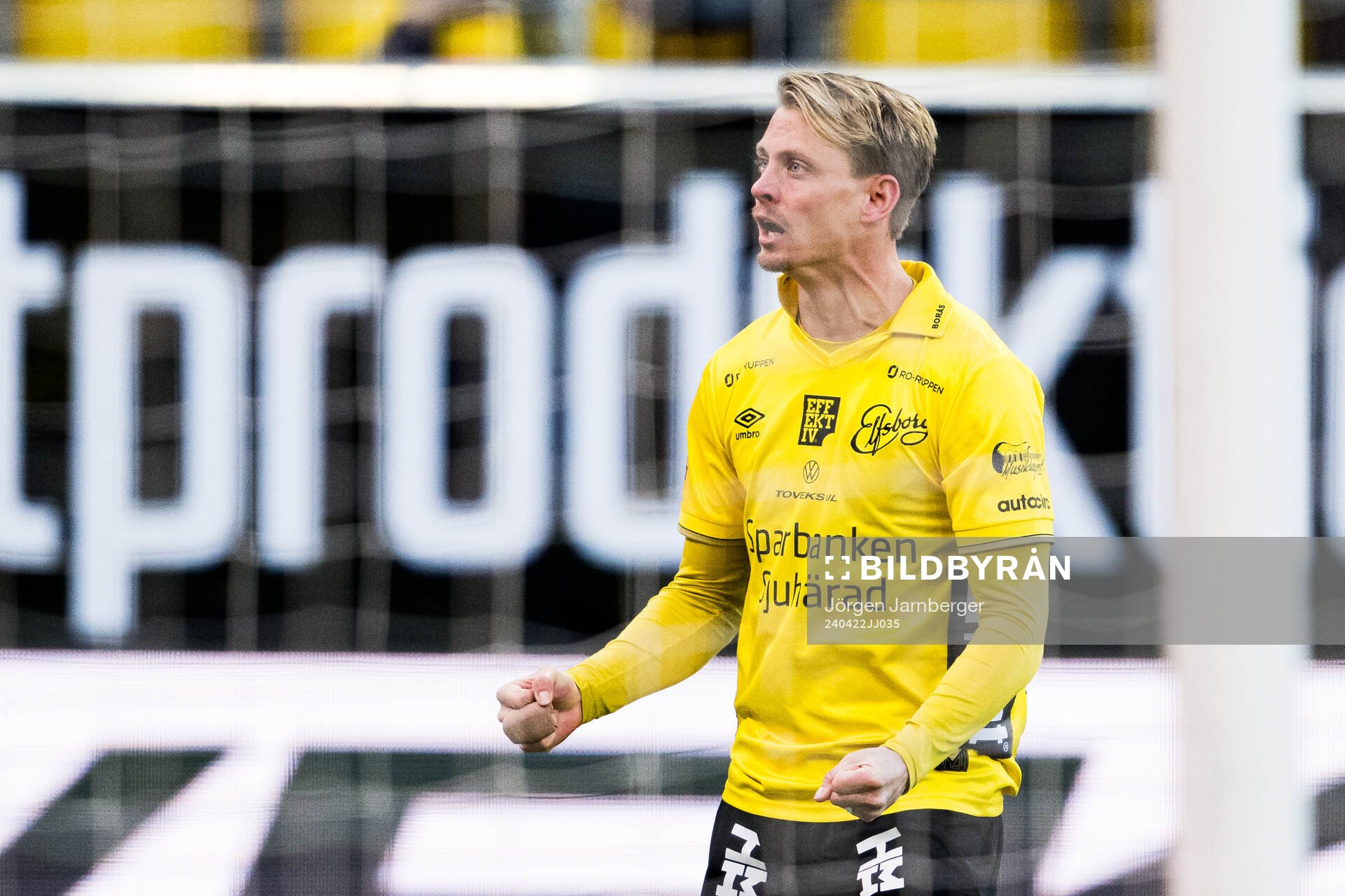 Elfsborgs Simon Hedlund jublar